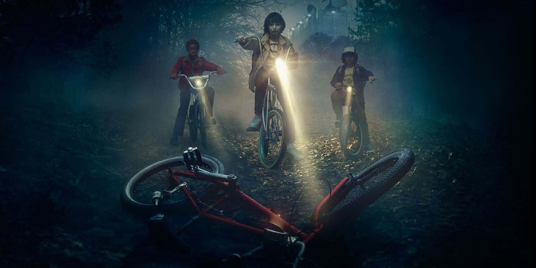 Riding Into Adventure On The Stranger Things Bike Background
