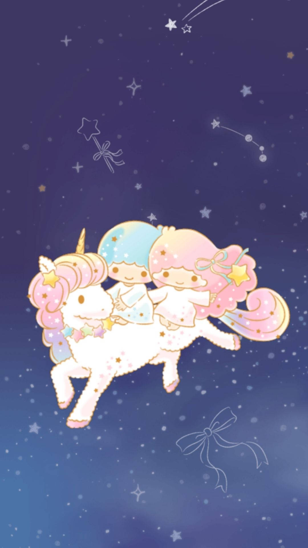 Riding Little Twin Stars Background