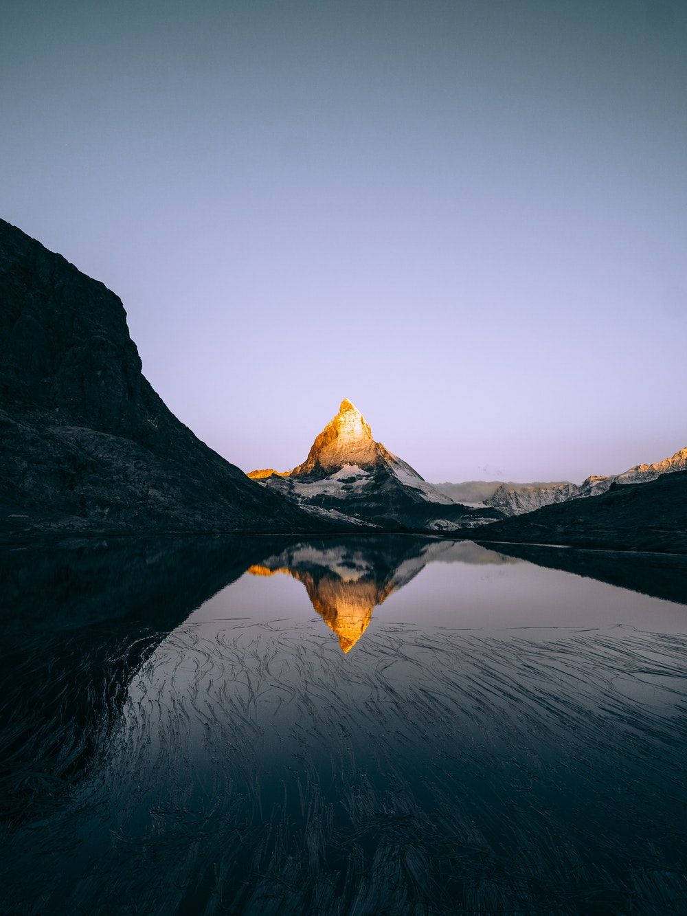 Riffelsee And Matterhorn Ipad Mini Background