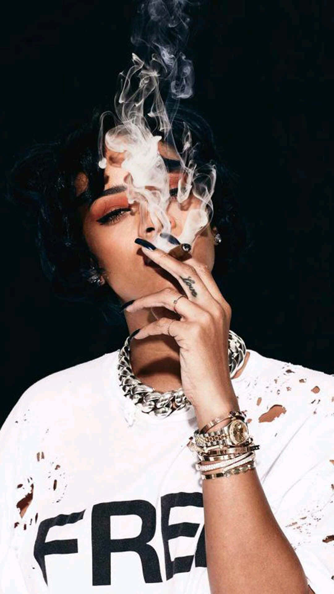 Rihanna Girl Smoking