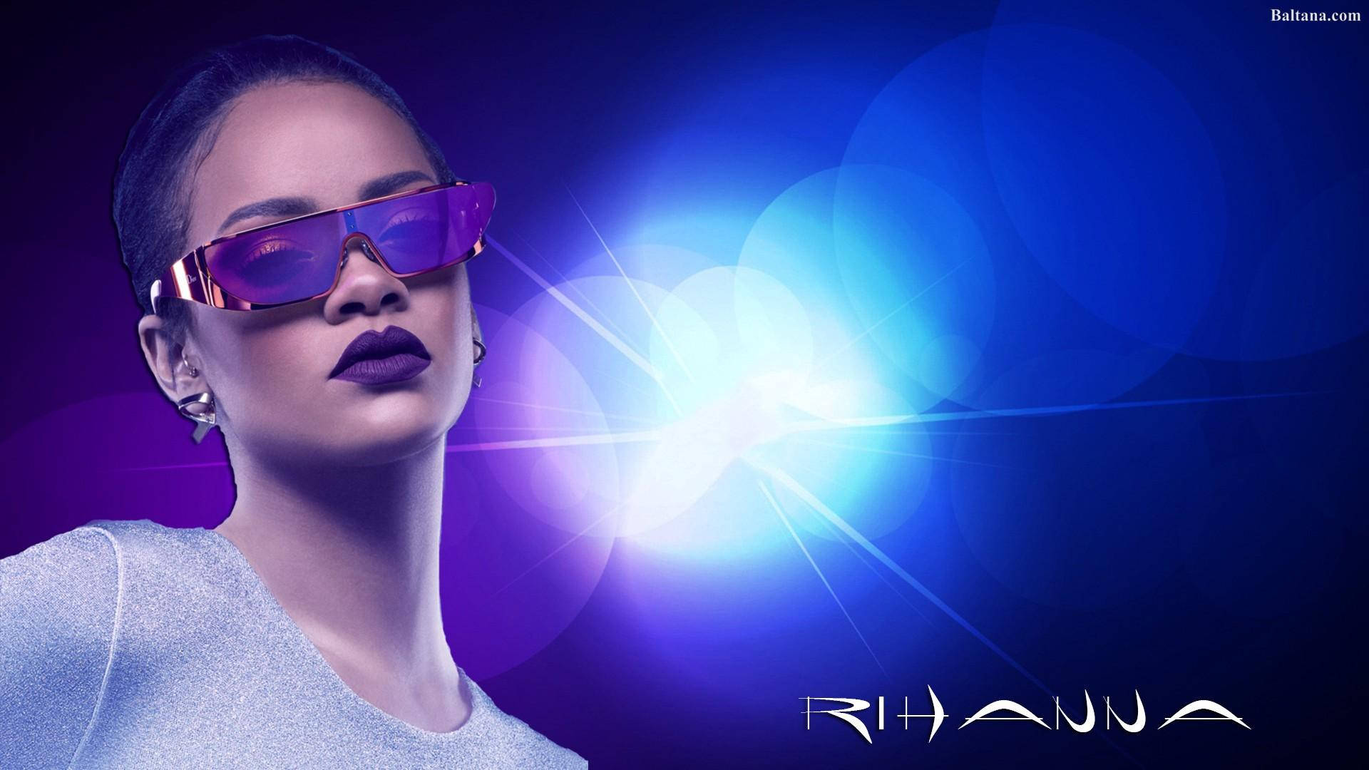 Rihanna Hd Purple Sunglasses