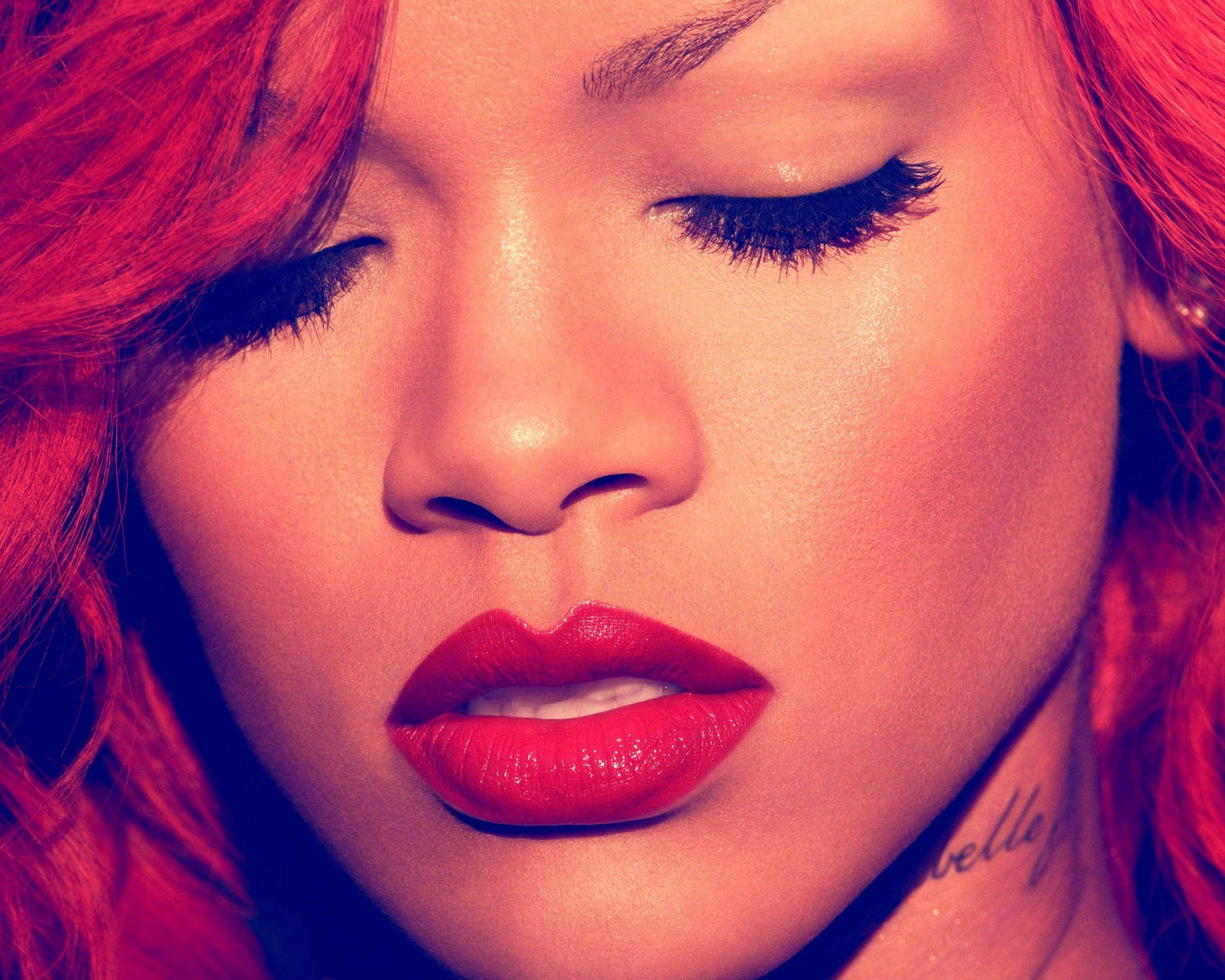 Rihanna Hd Red Hair Loud