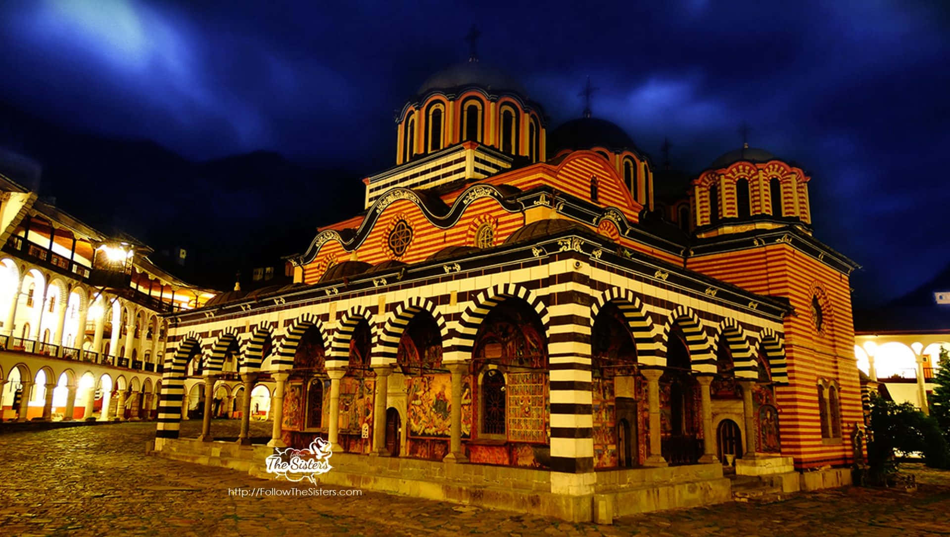 Rila Monastery At Night