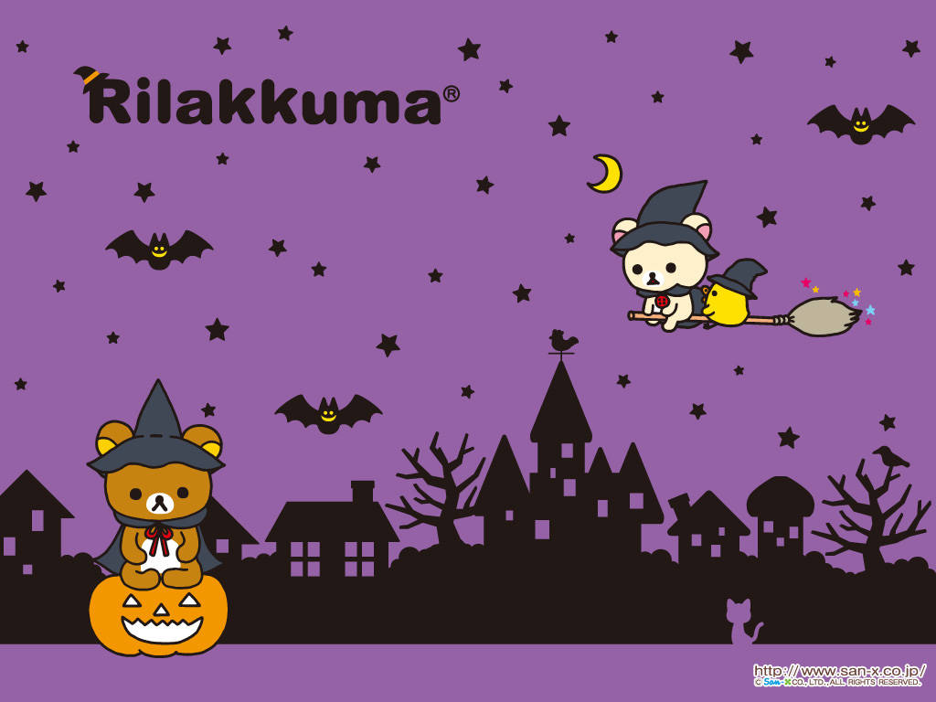 Rilakkuma Halloween Theme Background