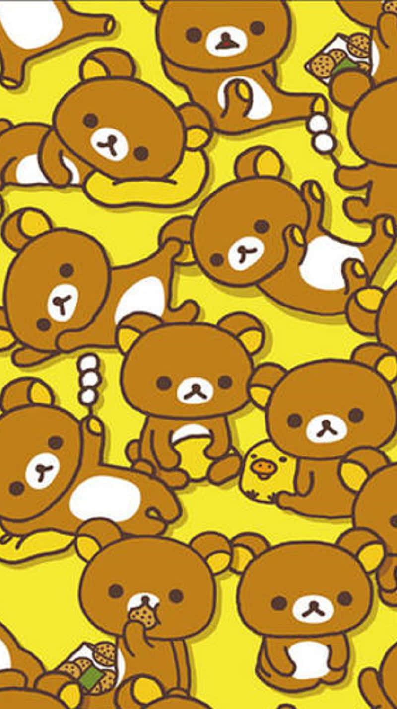 Rilakkuma Is Ready To Take On The Day In This Traditional Japanese Kawaii Style. Background