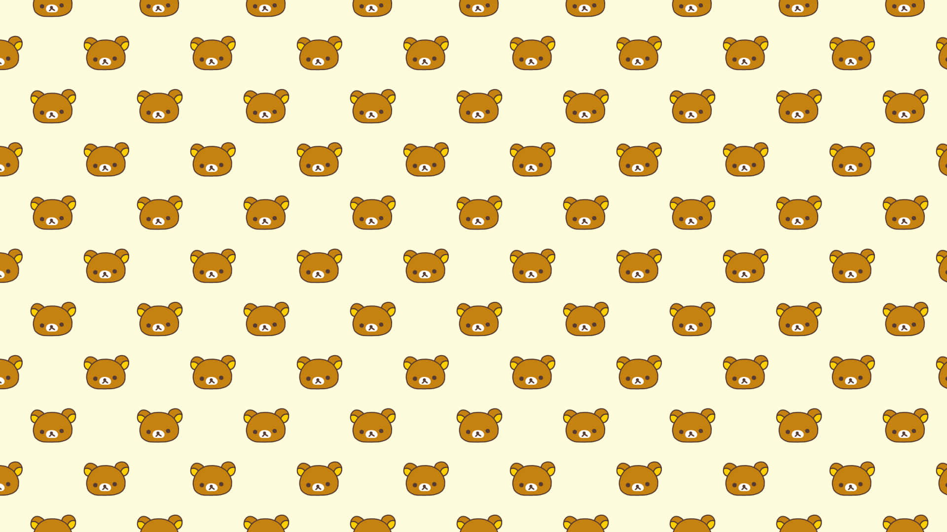 Rilakkuma Sitting Comfortably On A Laptop Background