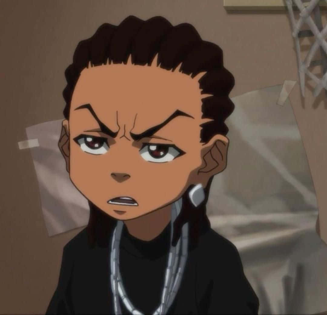 Riley Freeman Expression Cartoon Background