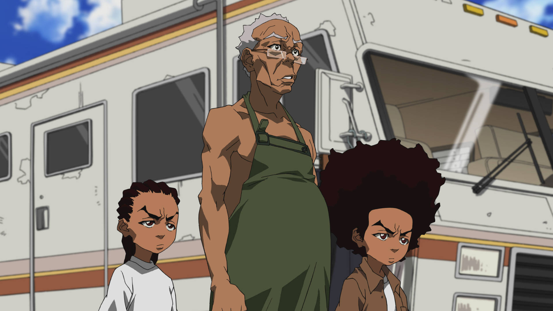 Riley, Robert, And Huey Boondocks Hd Background