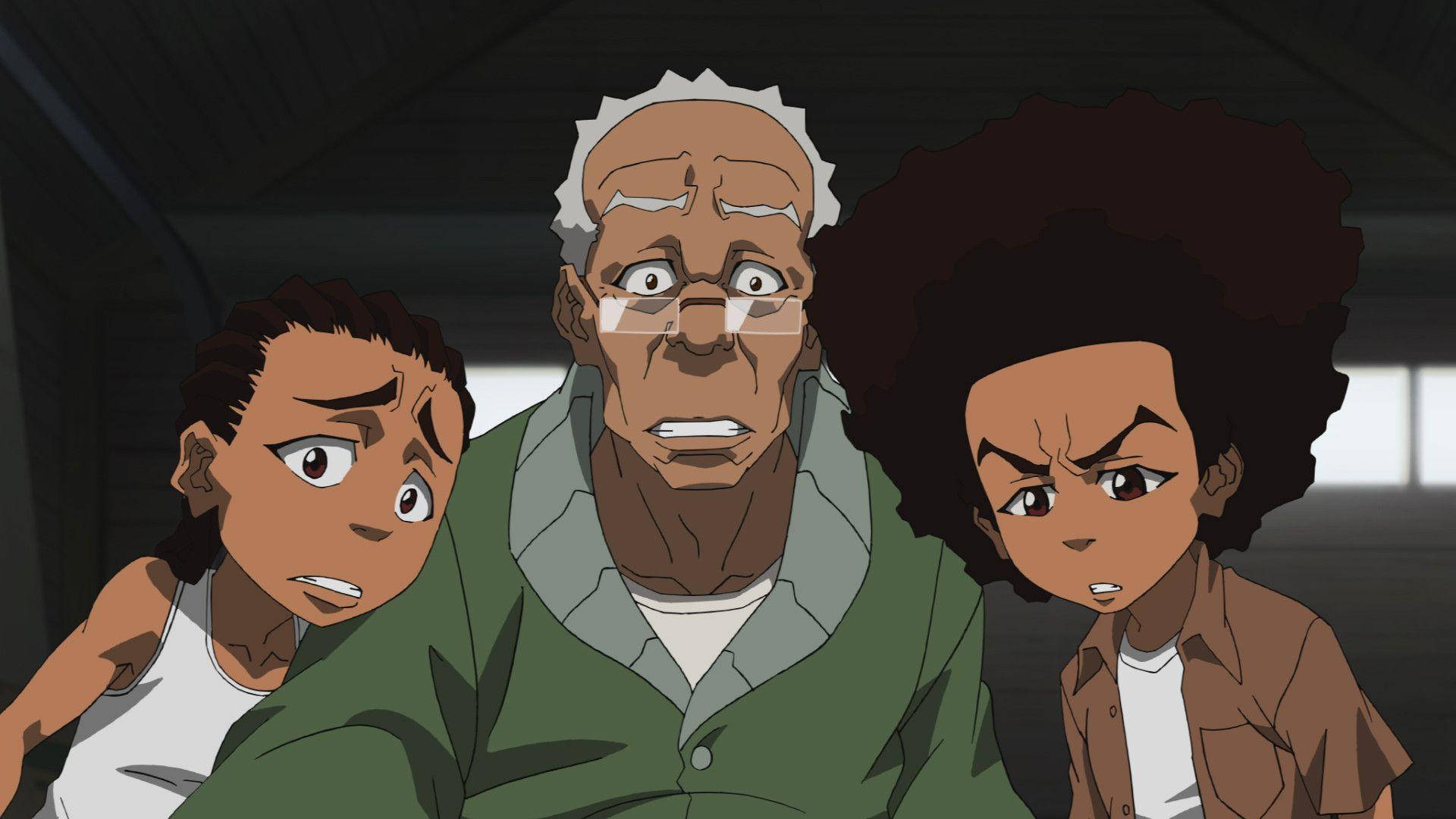 Riley, Robert, And Huey Boondocks Hd Background