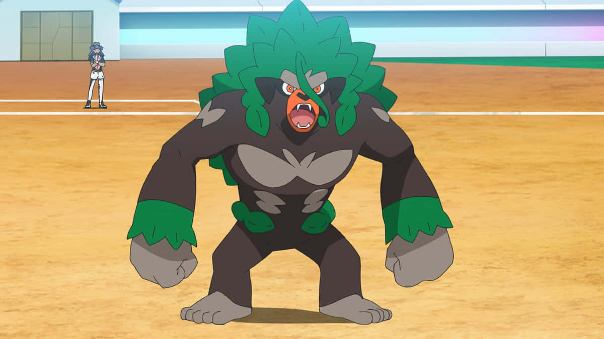Rillaboom On Gym Background