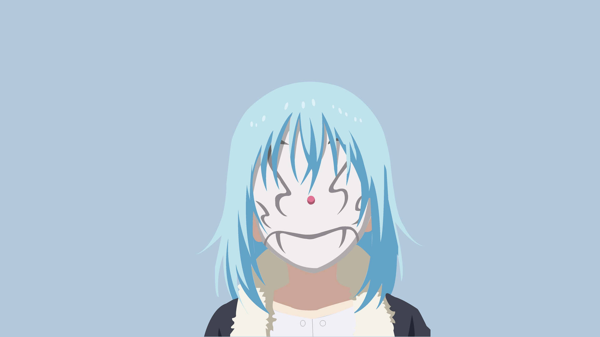 Rimuru Mask - Tracing Done In Adobe Illustrator - Use It As Background