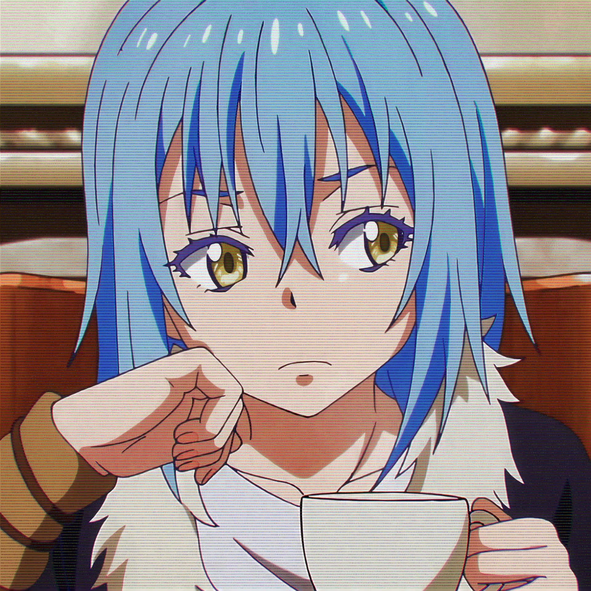 Rimuru Pfp With Teacup Background