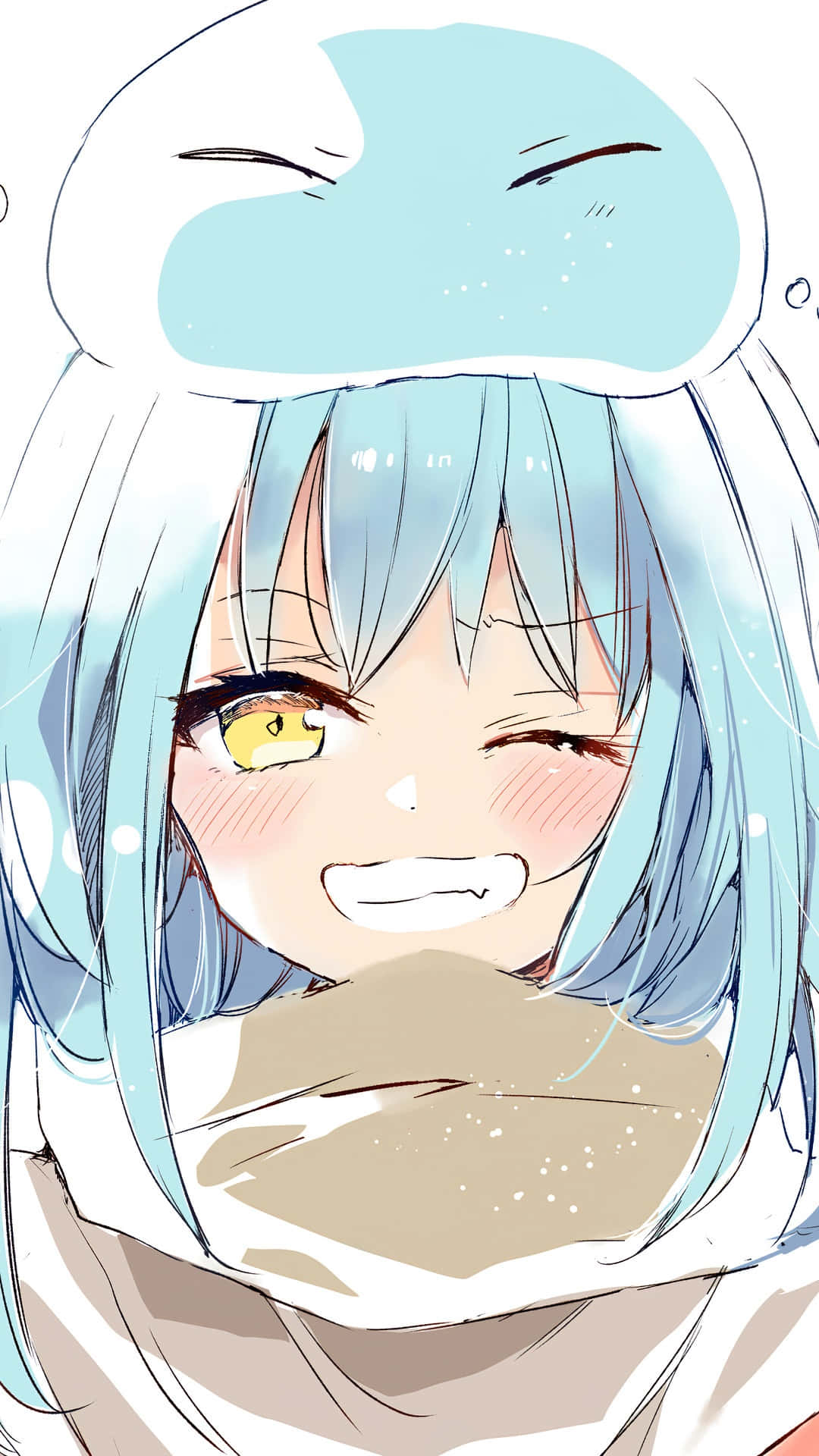 Rimuru Slime On Head Pfp Background