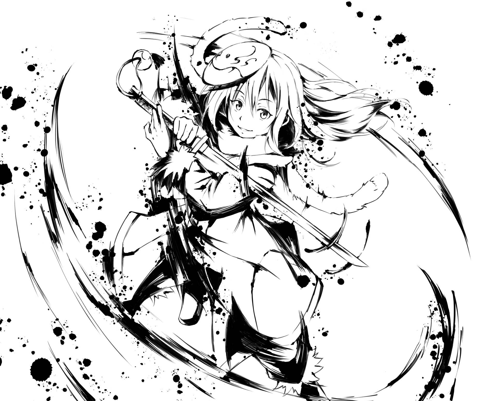 Rimuru Tempest Sketch Art Background