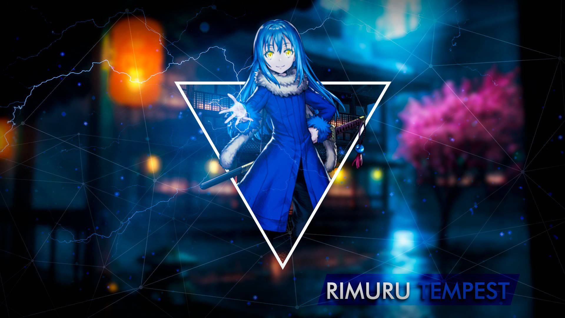 Rimuru Tempest Triangle Illustration Background