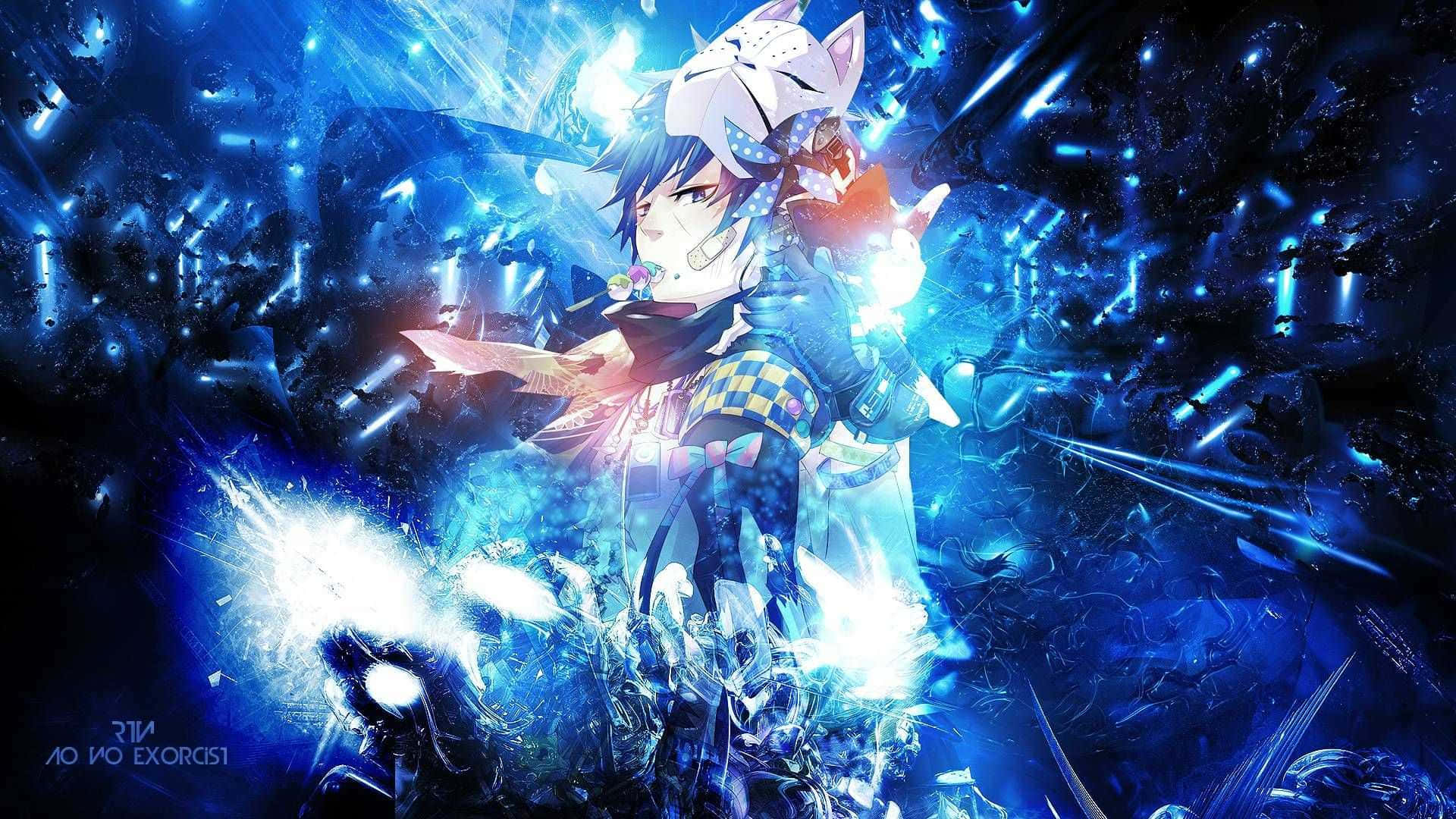 Rin Okumura In Full Battle Mode Background