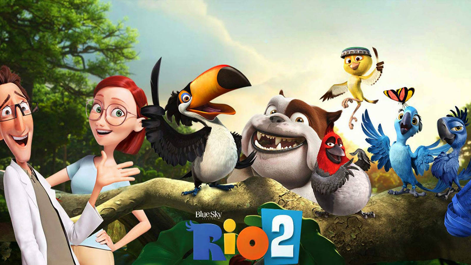 Rio 2 Animals And People Background