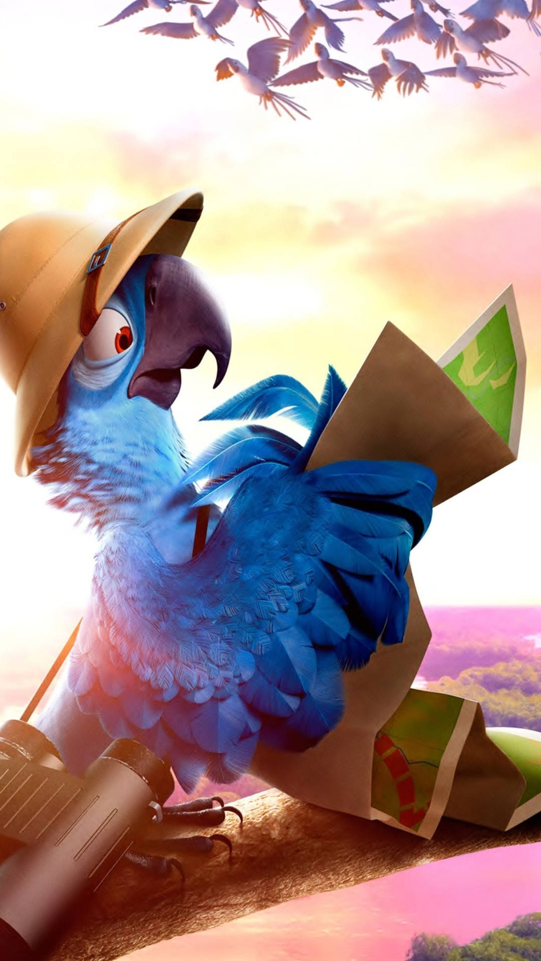 Rio 2 Blu Checking Map Background