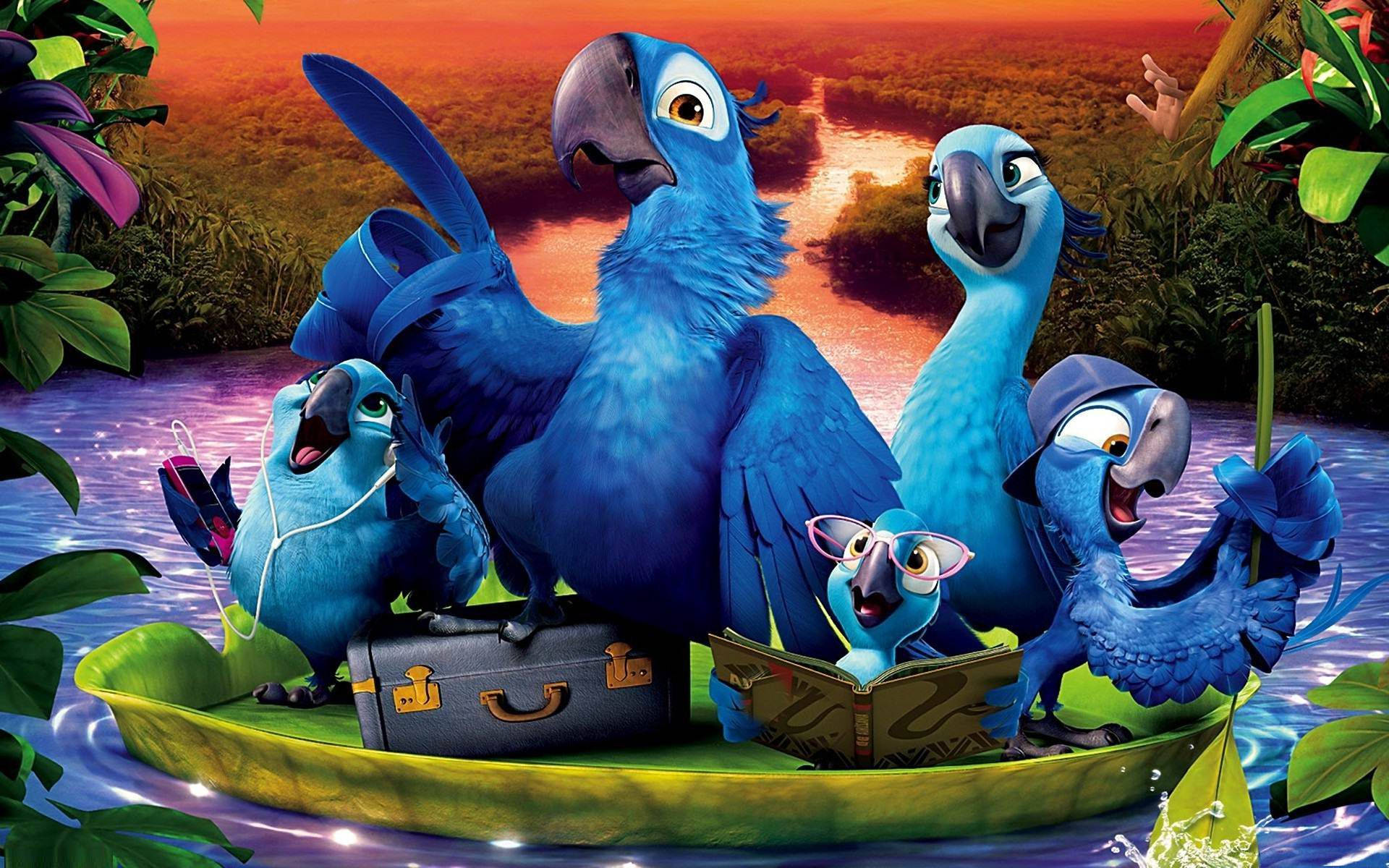 Rio 2 Blu Pointing Background