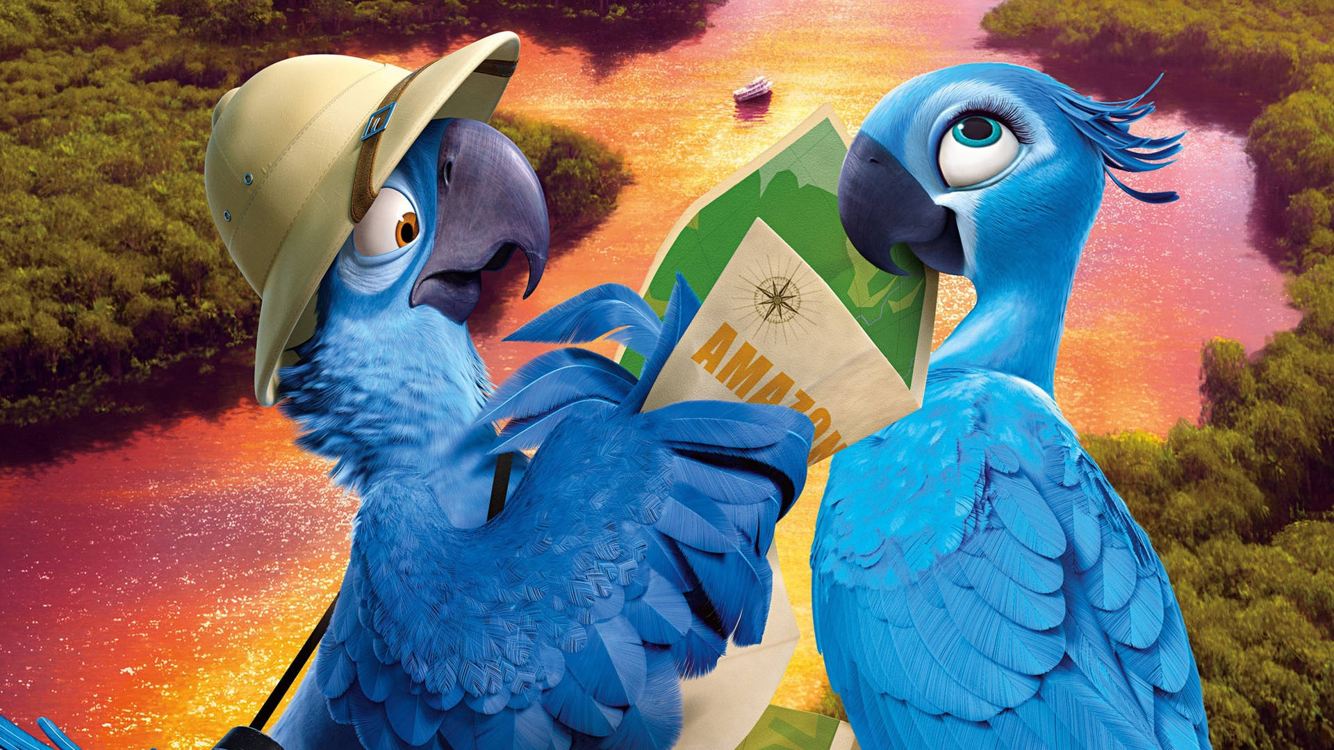 Rio 2 Blu With Map Background