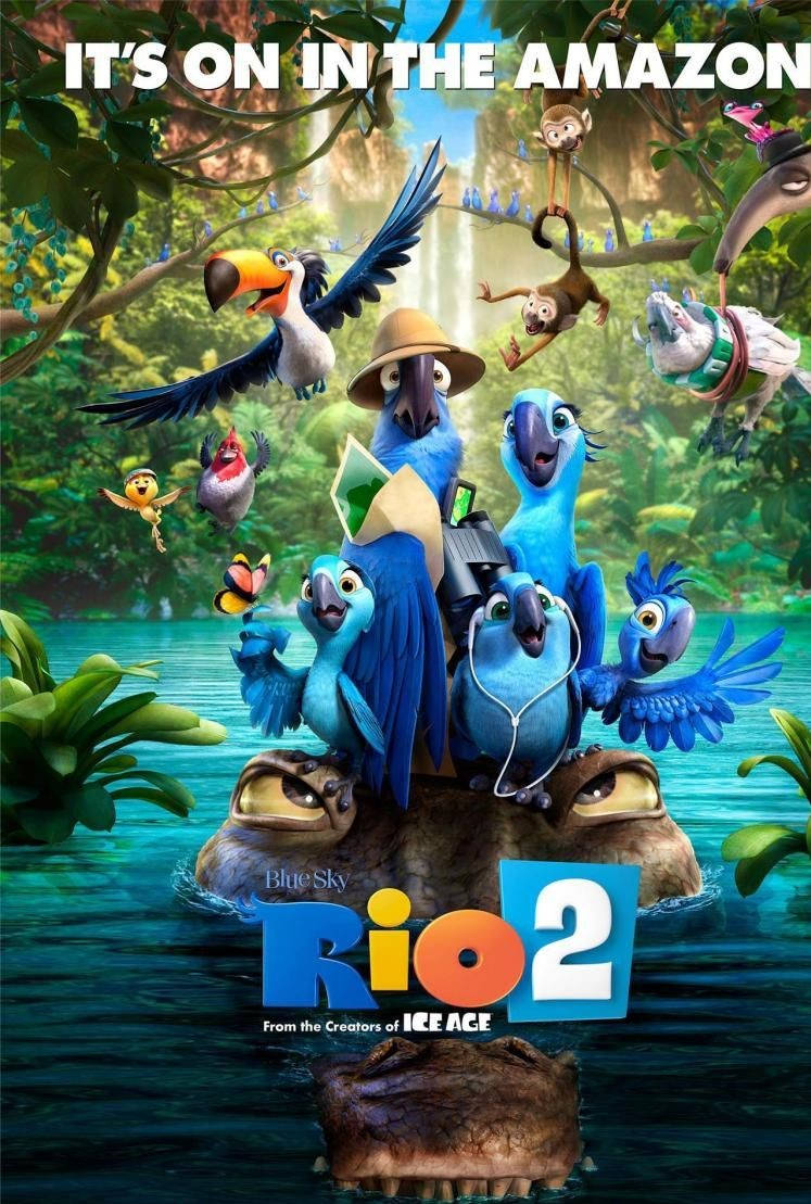 Rio 2 Cast In The Amazon Jungle Background