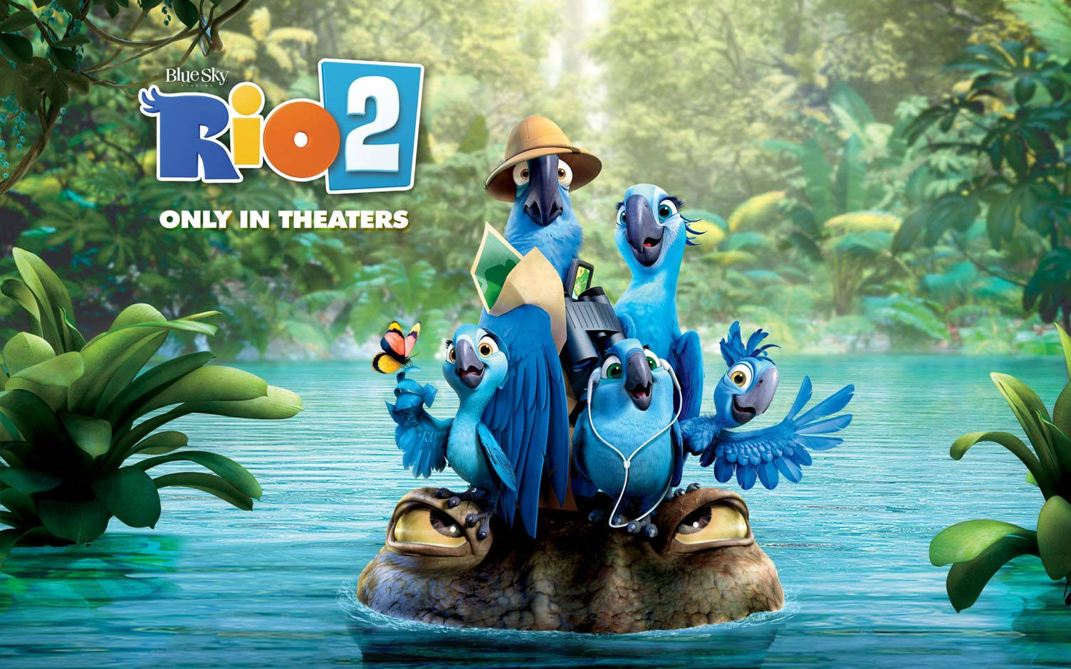 Rio 2 Characters On Gator Background