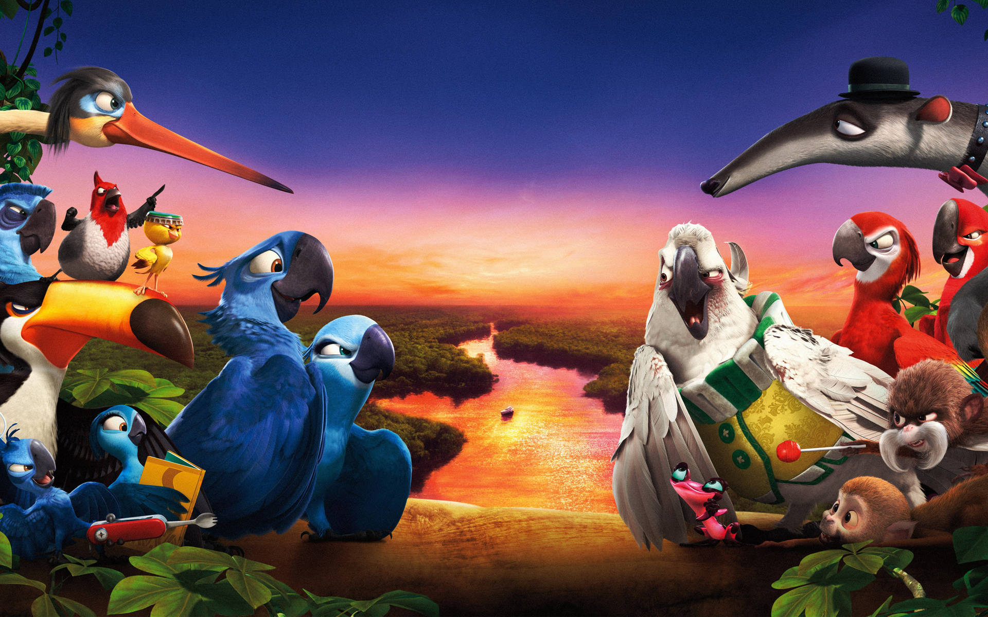 Rio 2 Protagonists And Antagonists Background