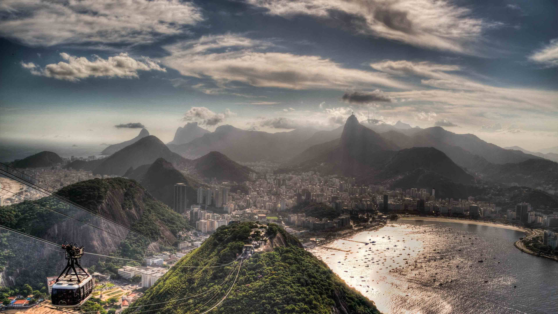 Rio Cable Car South America Background