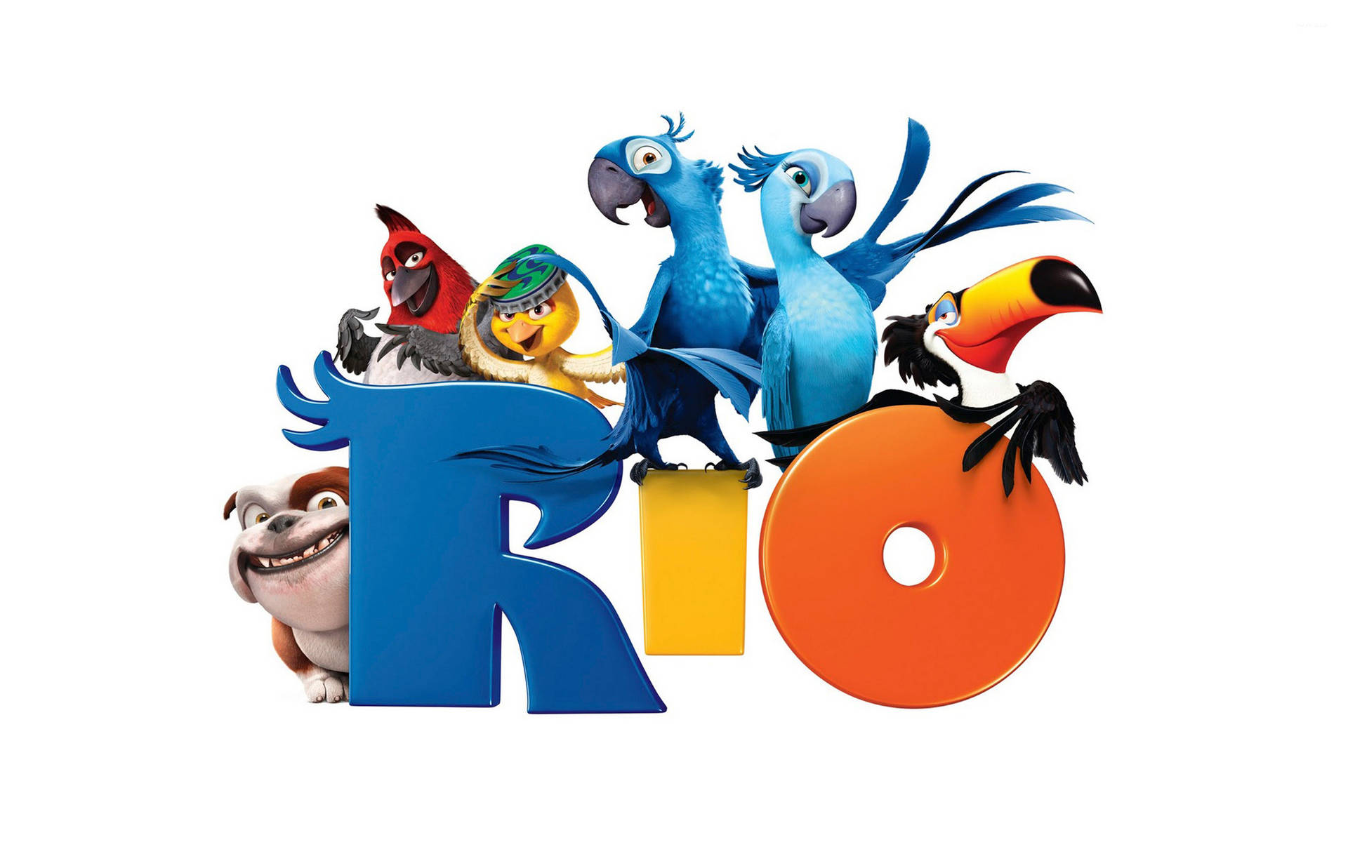 Rio Characters White Background Background