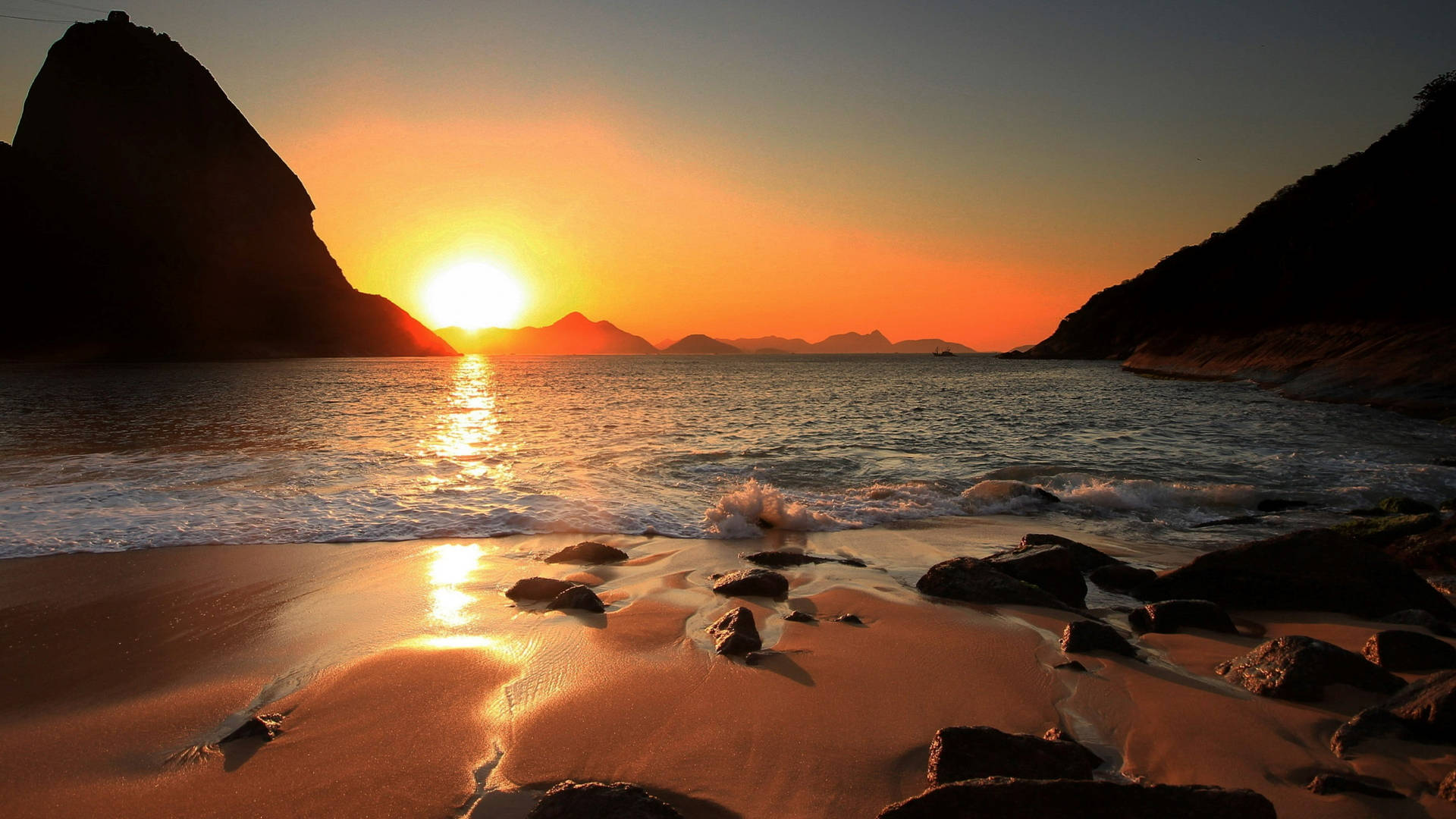 Rio De Janeiro Beach Sunrise