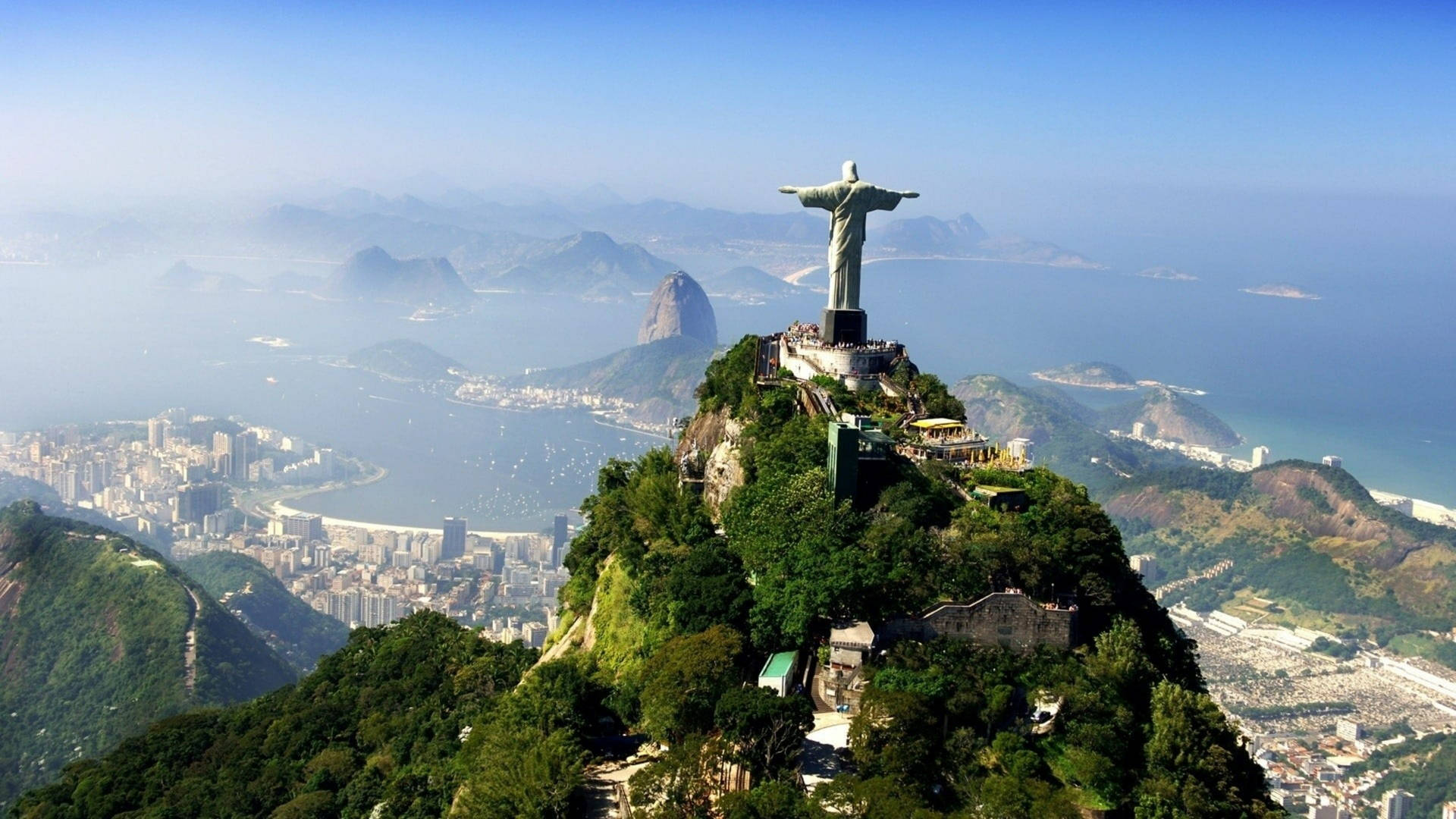 Rio De Janeiro Christ The Redeemer Background