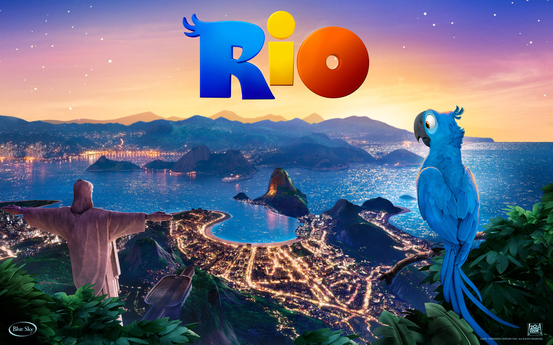 Rio De Janeiro Evening Sky Background