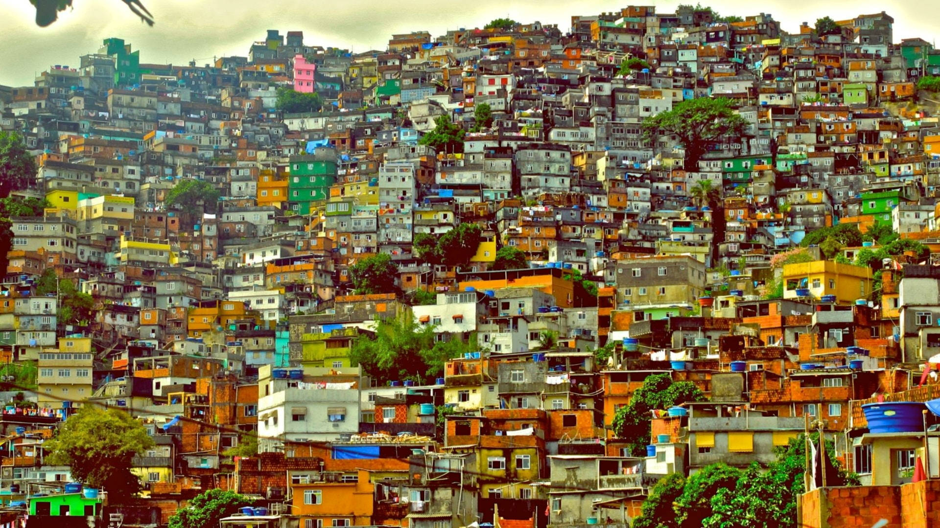 Rio De Janeiro Favela Architecture Background