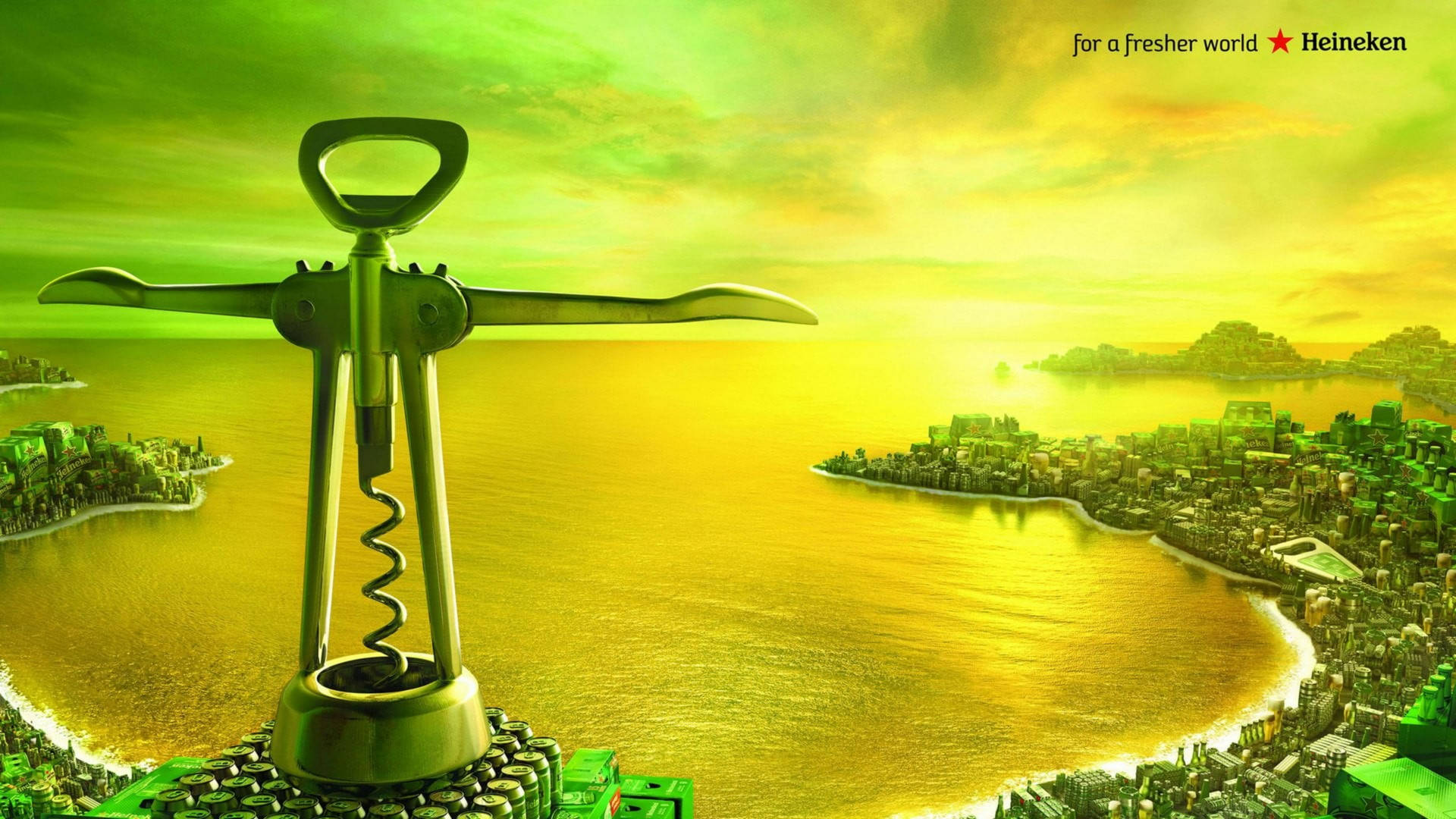 Rio De Janeiro Heineken Art Background