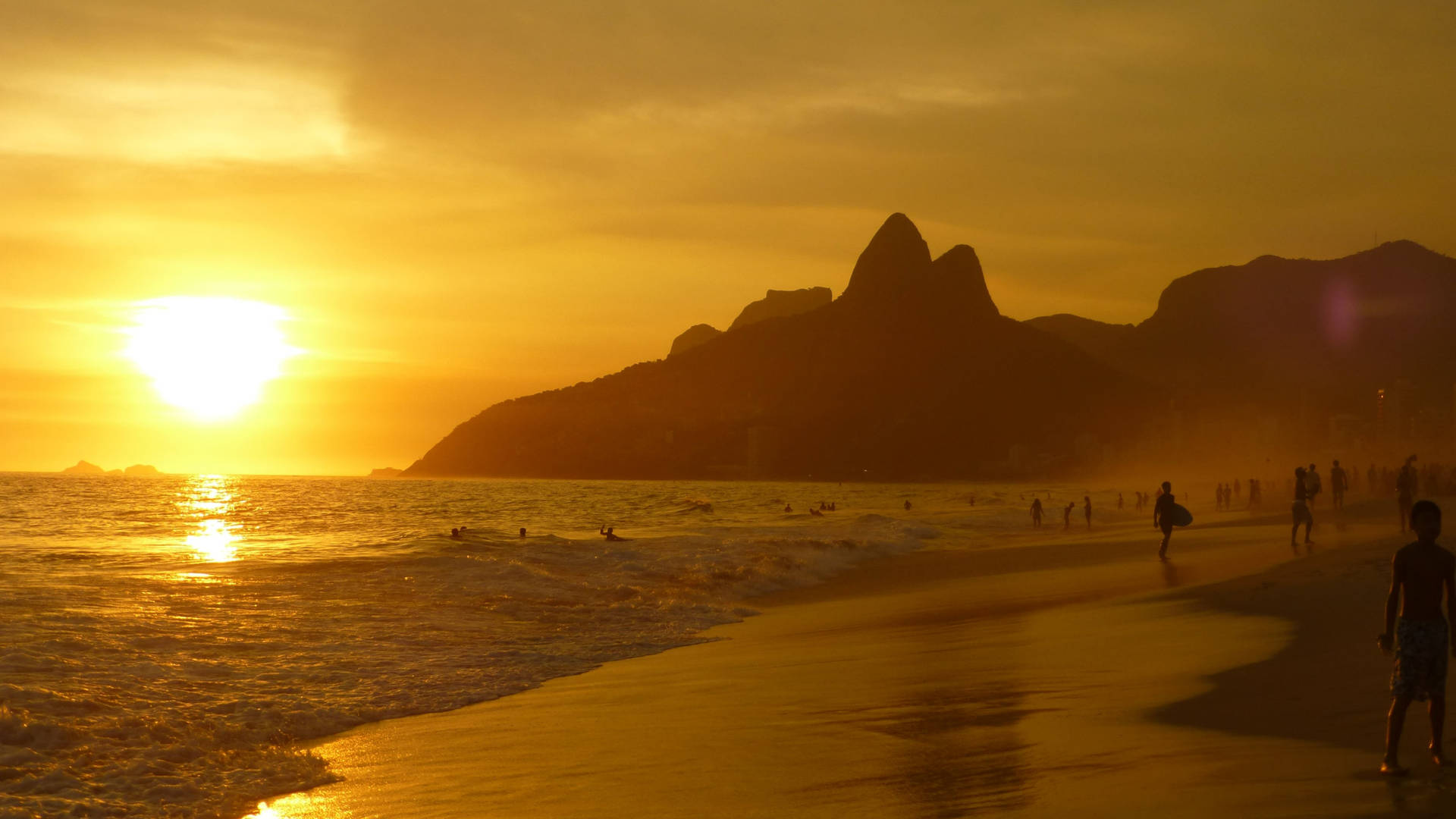 Rio De Janeiro Ipanema Beach Background