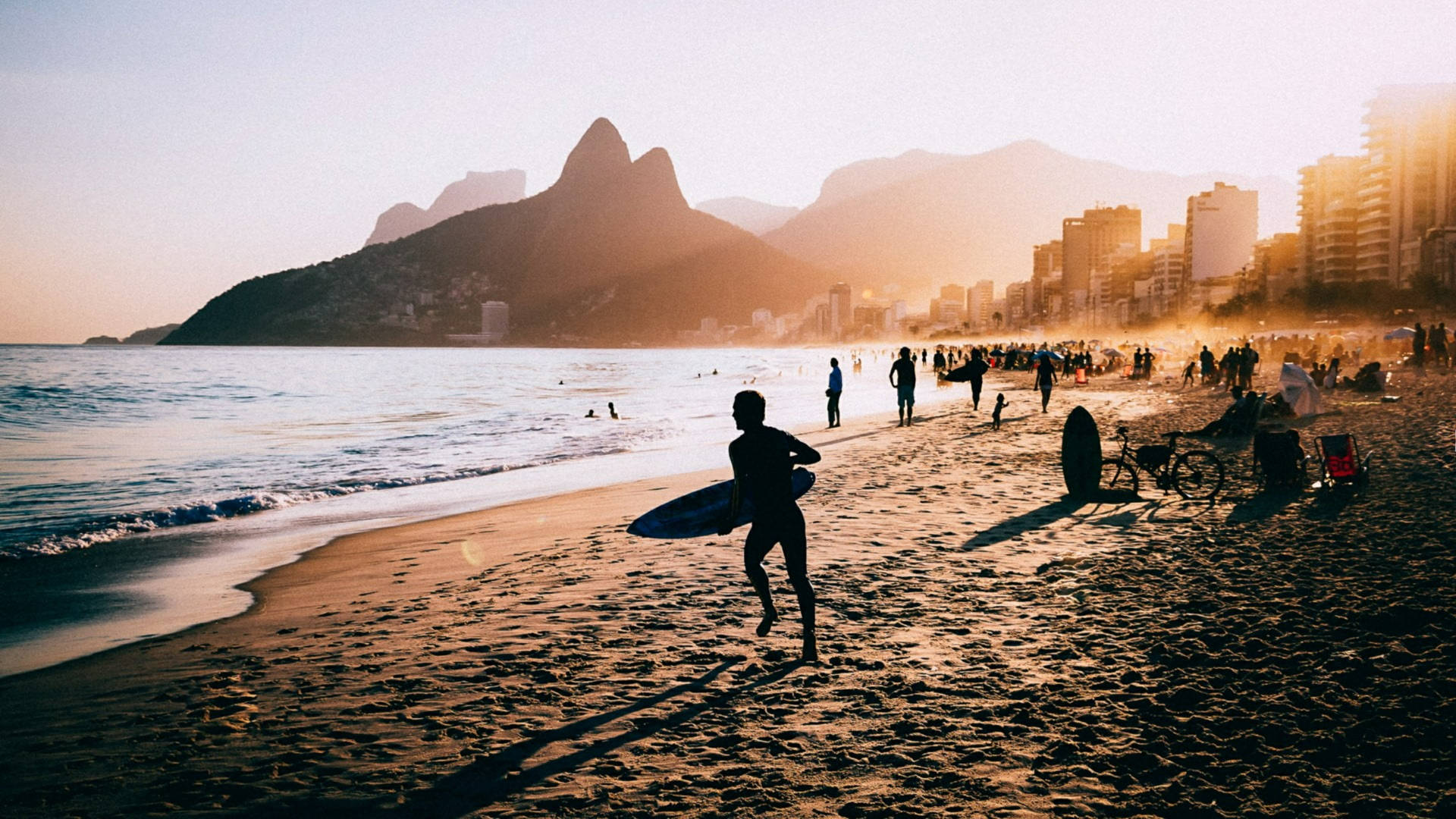 Rio De Janeiro Ipanema Pedra Da Gávea Background