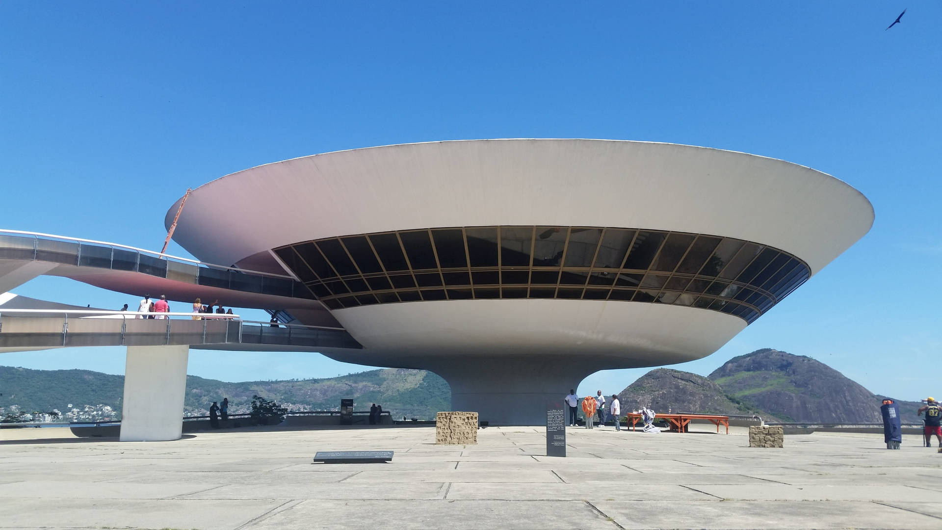 Rio De Janeiro Niterói Museum Background