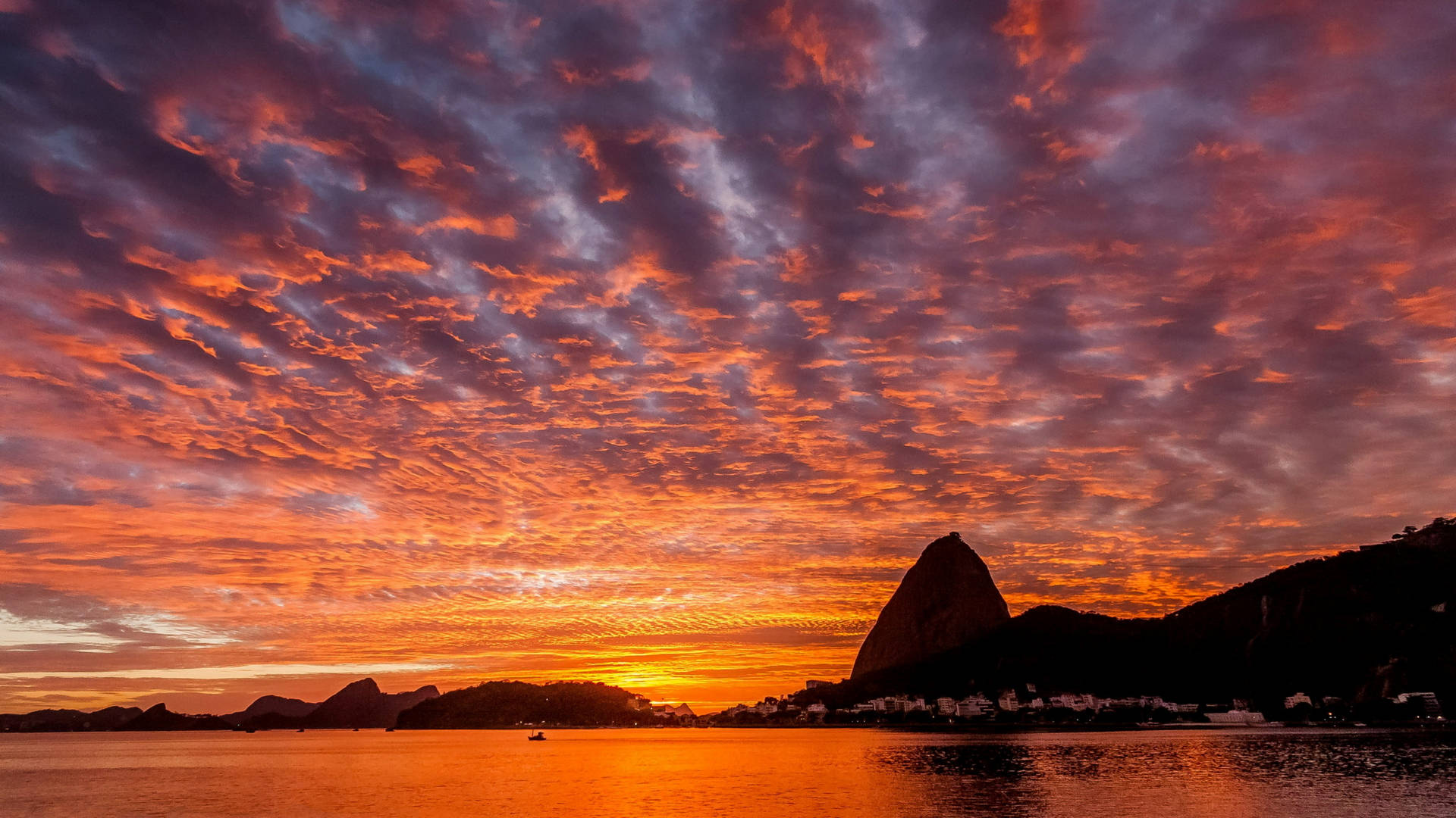 Rio De Janeiro Stratocumulus Clouds Background