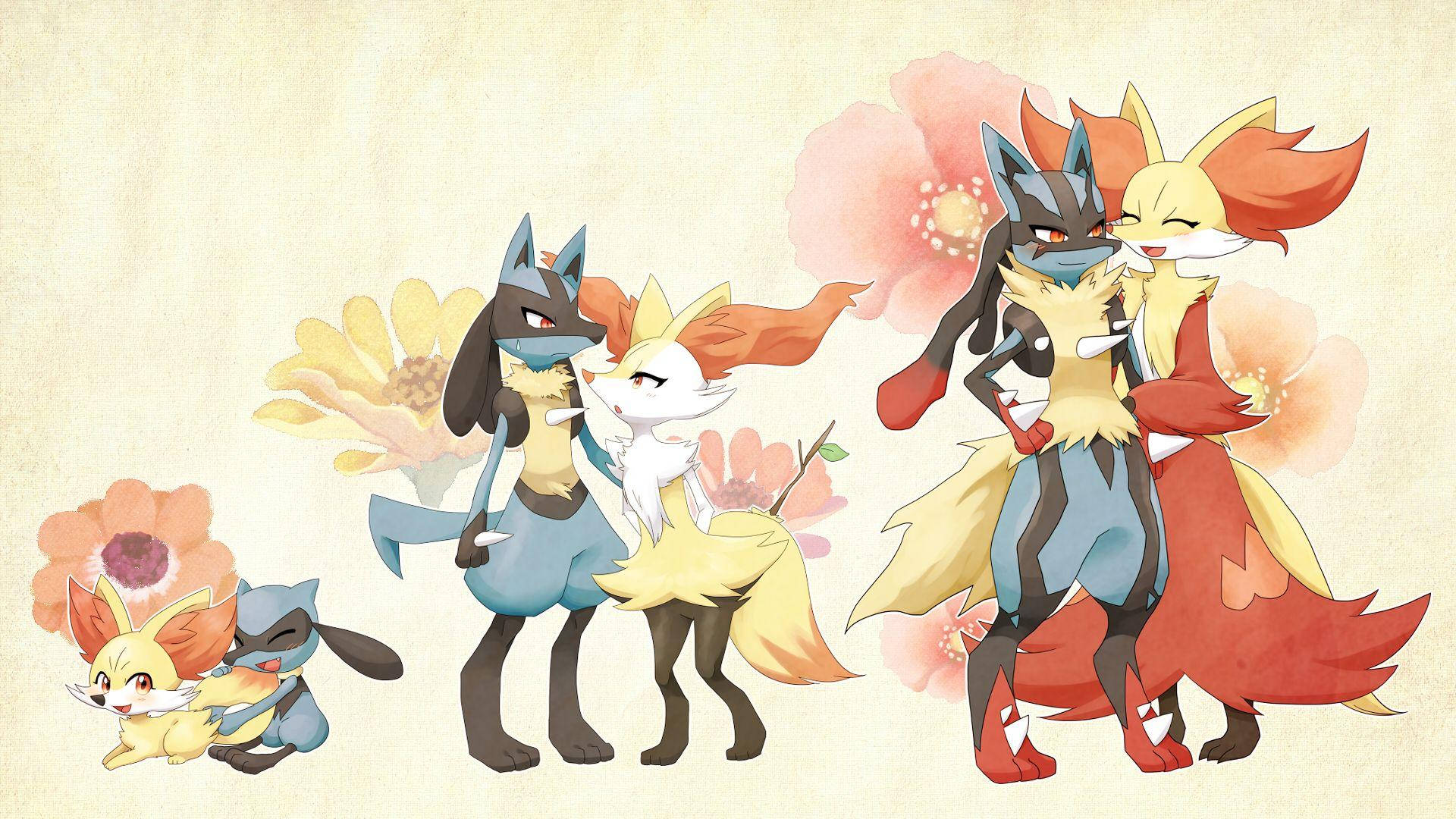 Riolu And Fennekin Growing Up Background