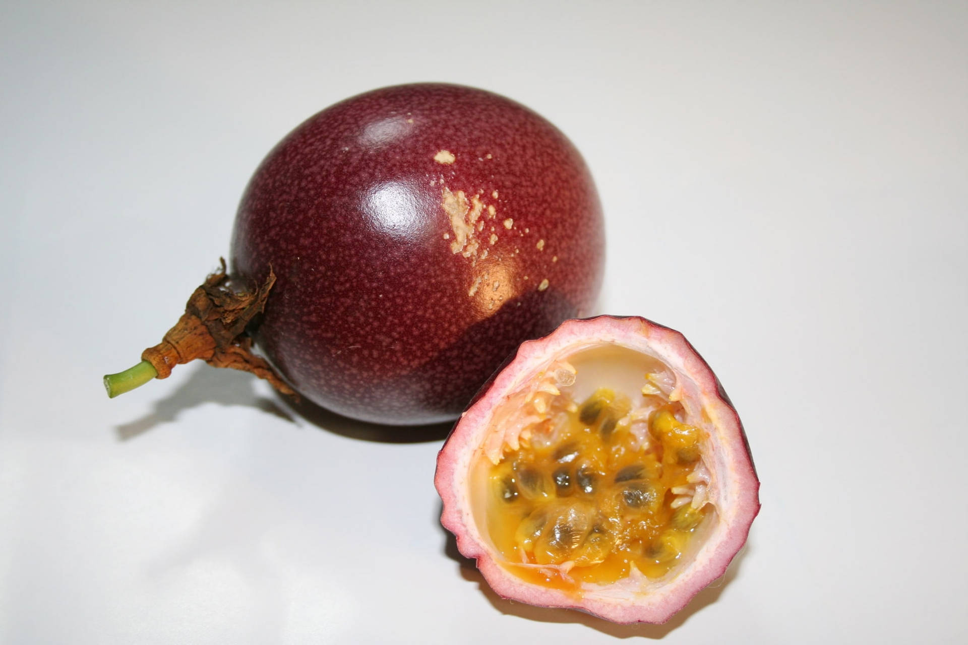 Ripe Passion Fruit High Angle Photography Background