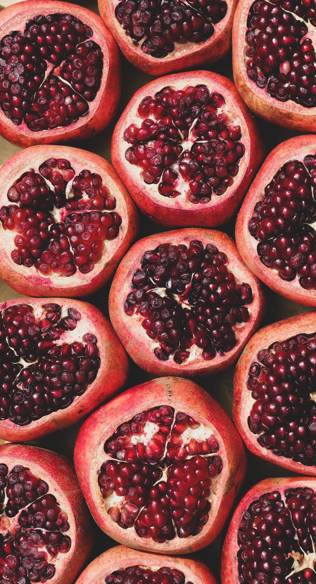Ripe Red Pomegranate Fruit Background