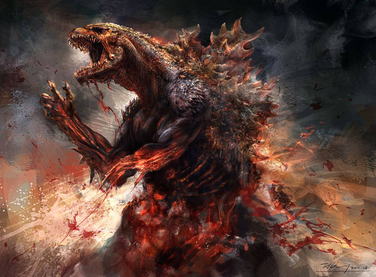 Ripped Monster Godzilla