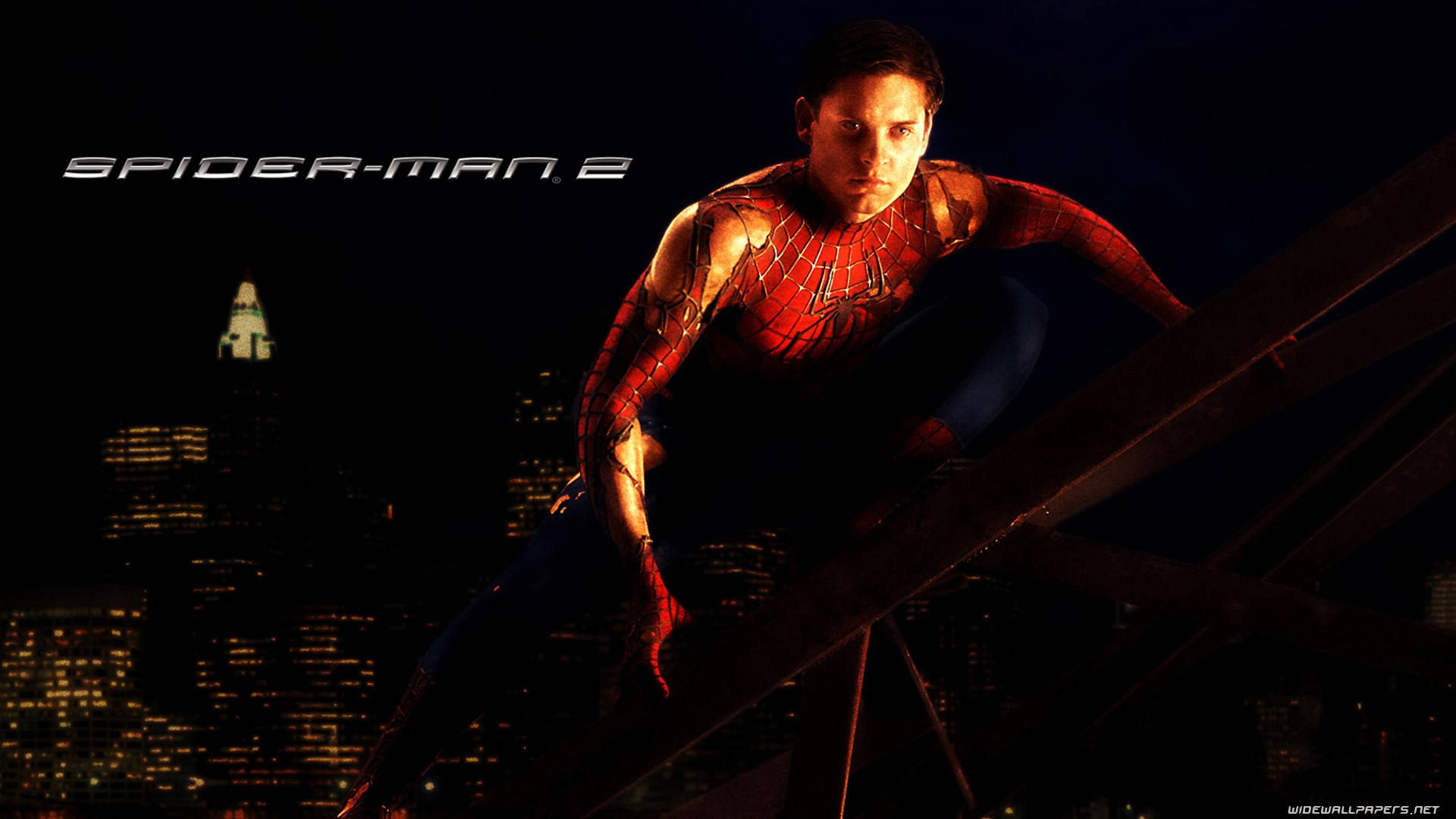 Ripped Spider Man Tobey Maguire Background