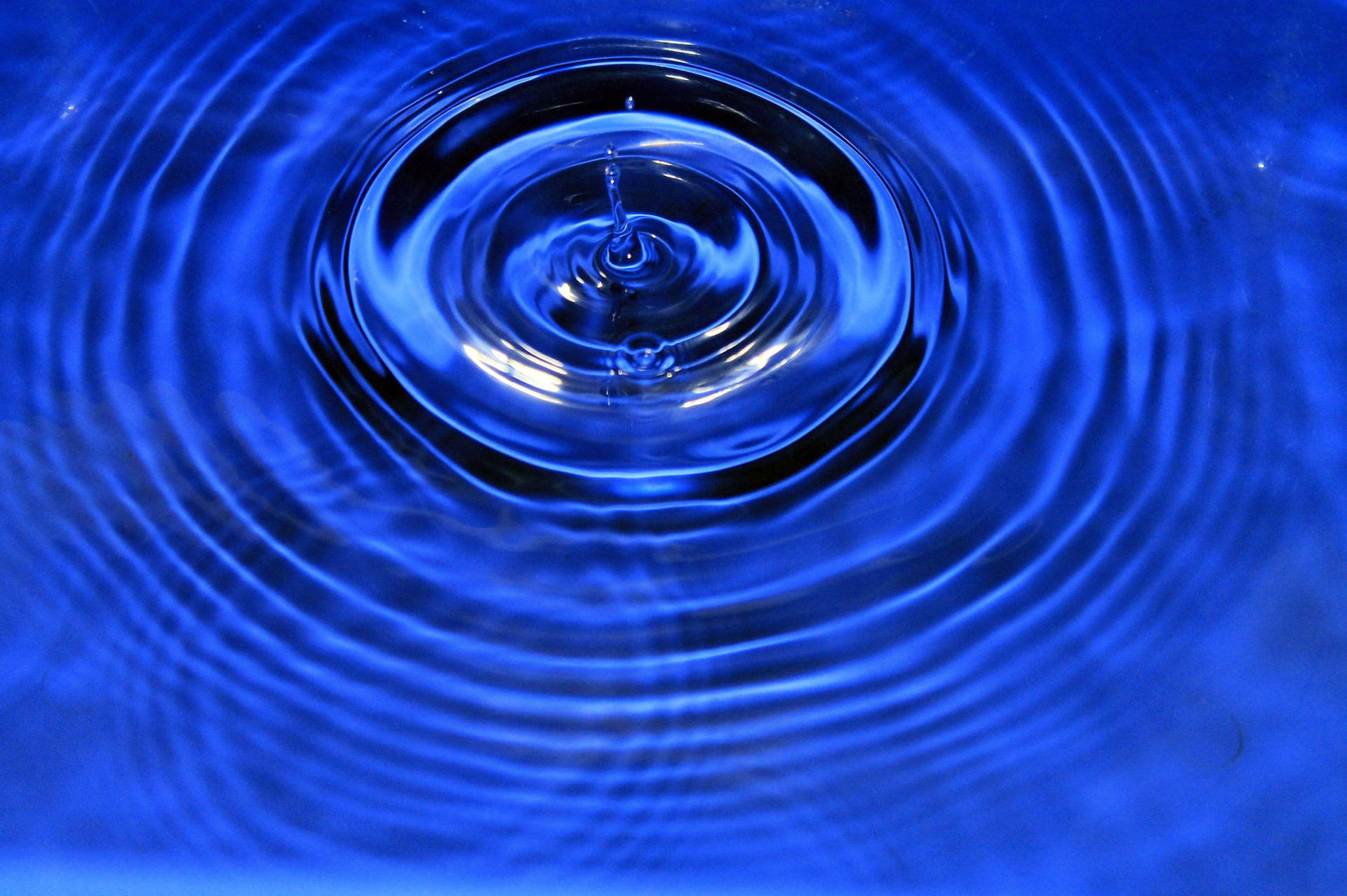 Rippling Deep Blue Water Background