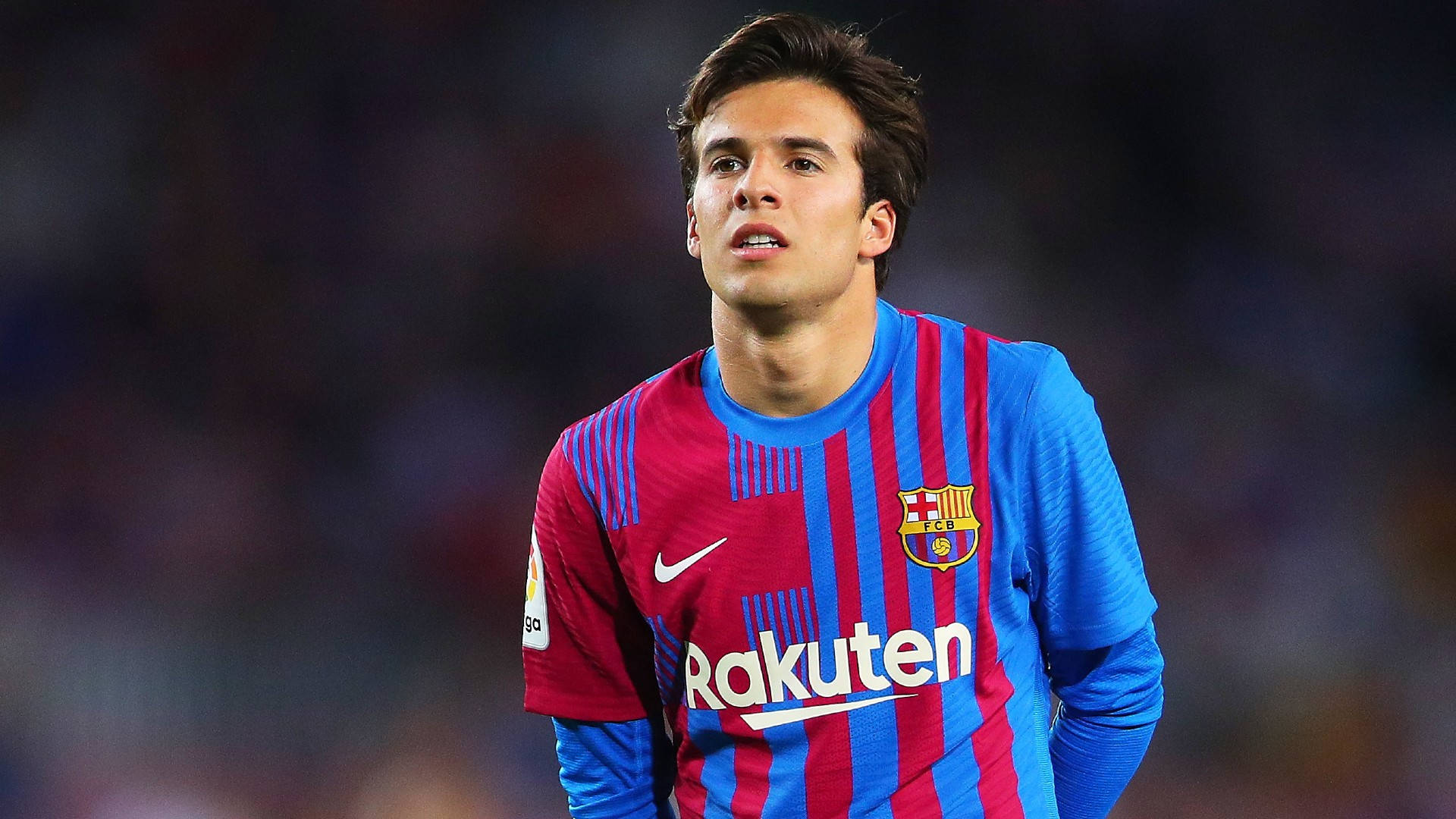 Riqui Puig Reaction La Liga Santander 2022 Background