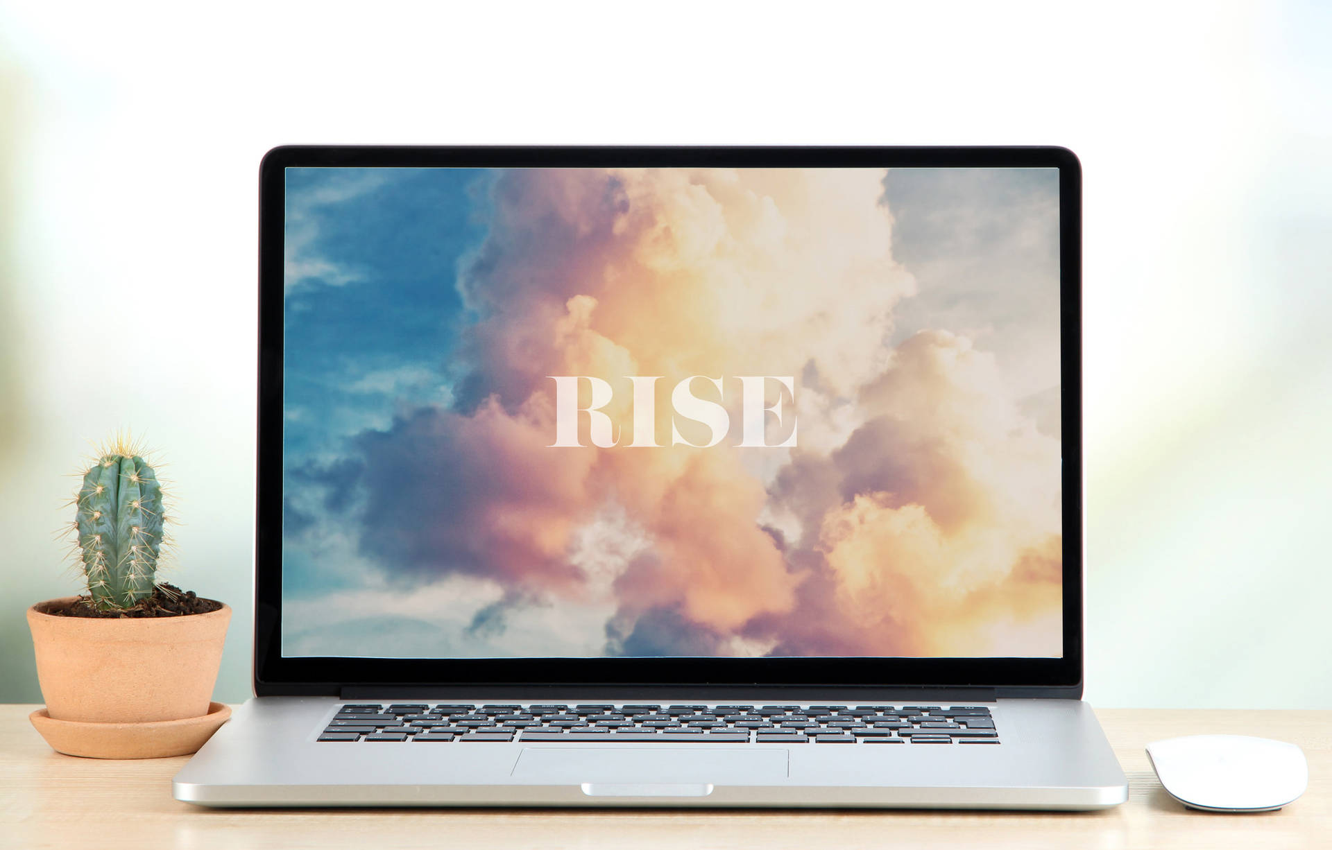 Rise Aesthetic Clouds Office Laptop