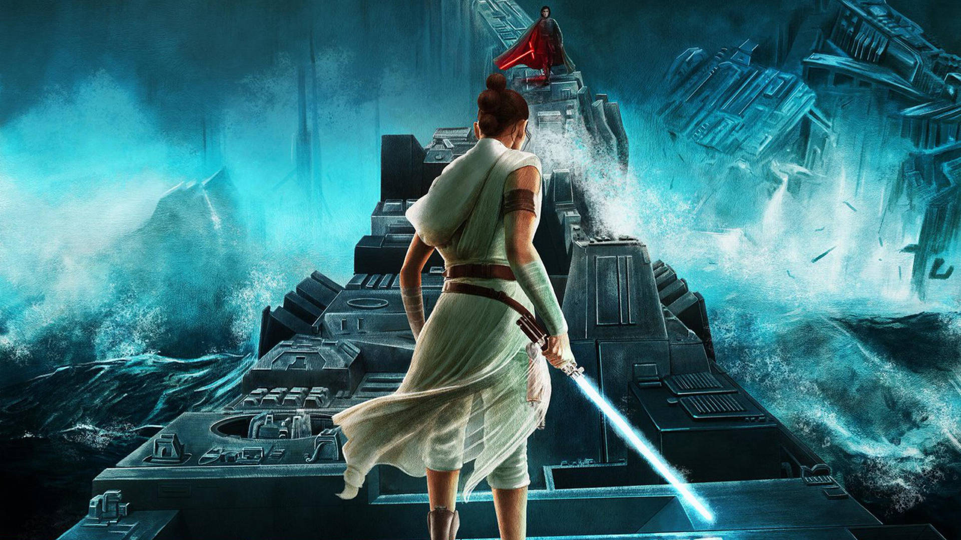 Rise Of Skywalker Duel Fan Art Background