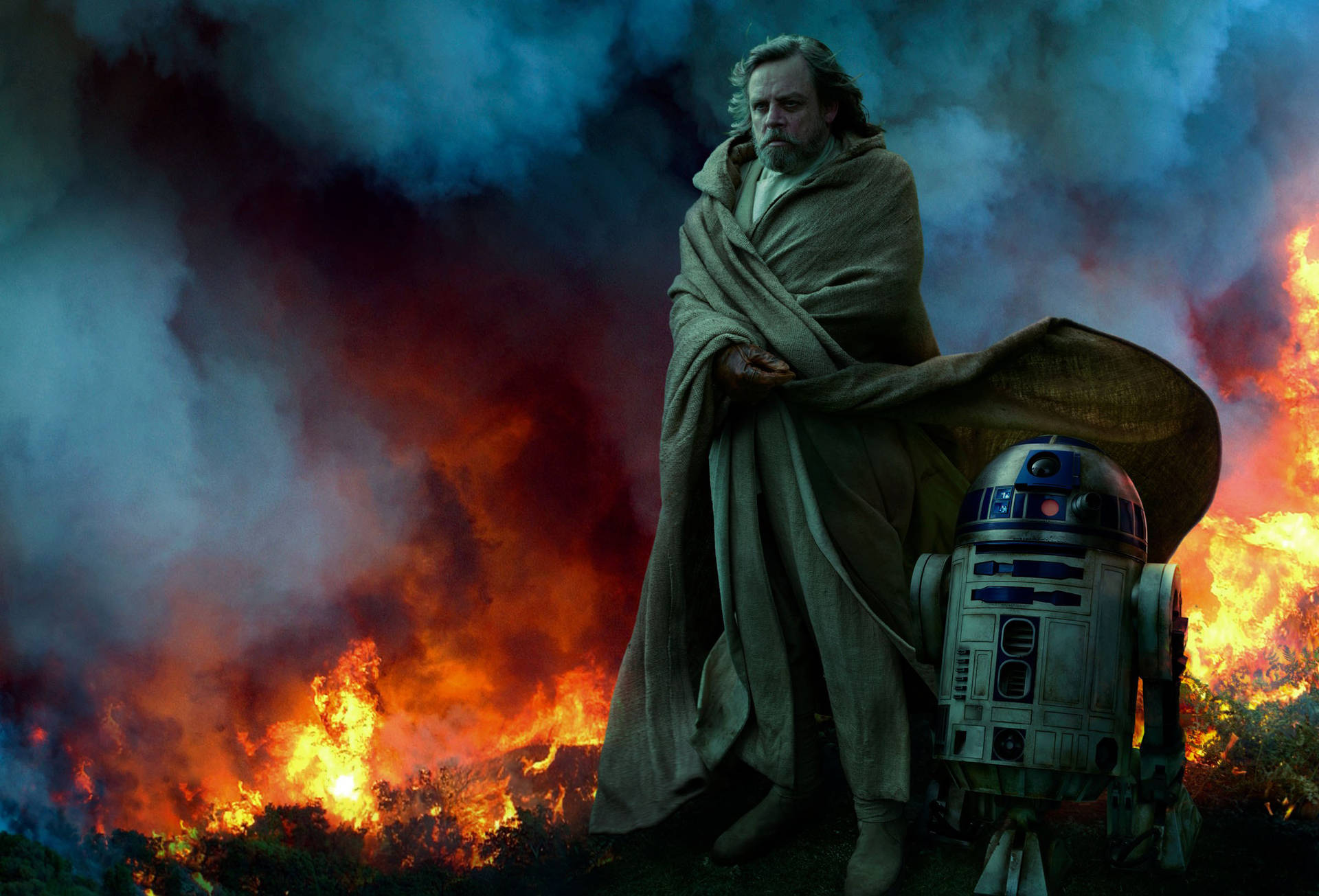 Rise Of Skywalker Luke And R2-d2 Background