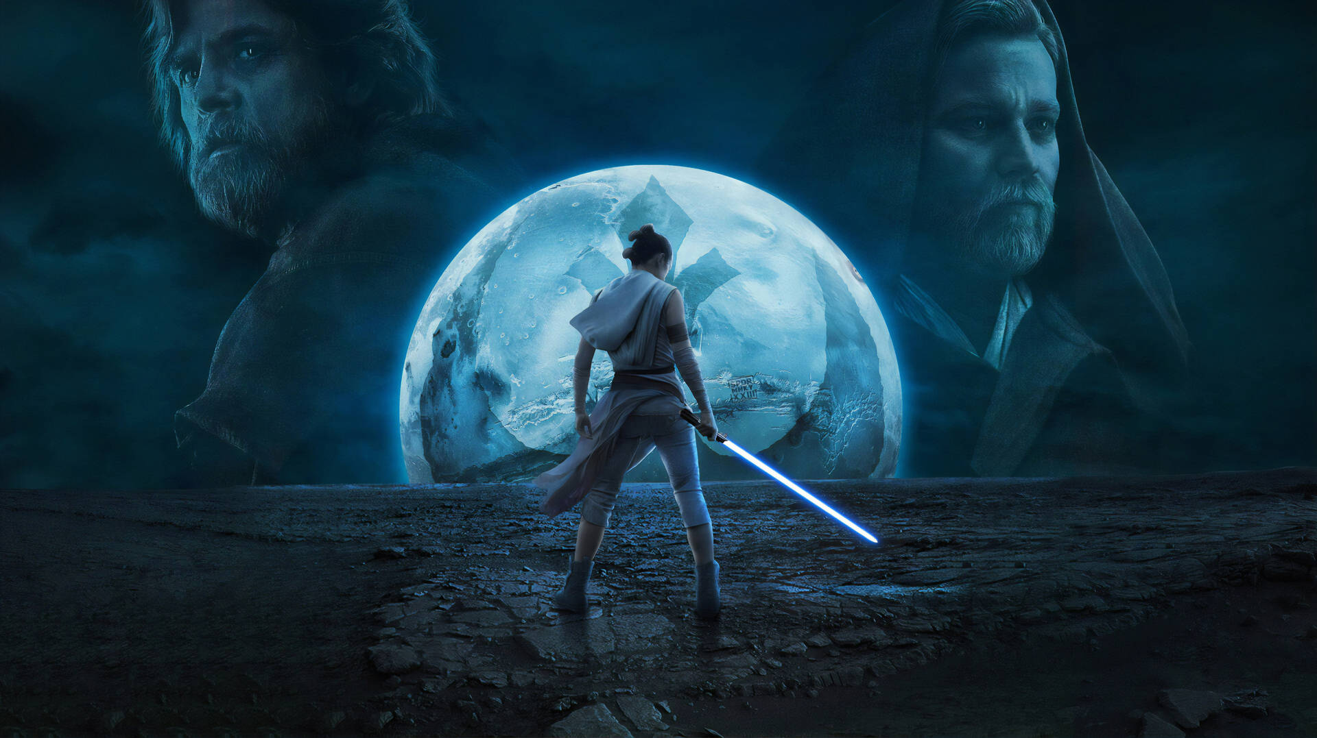 Rise Of Skywalker Rey And Luke Background