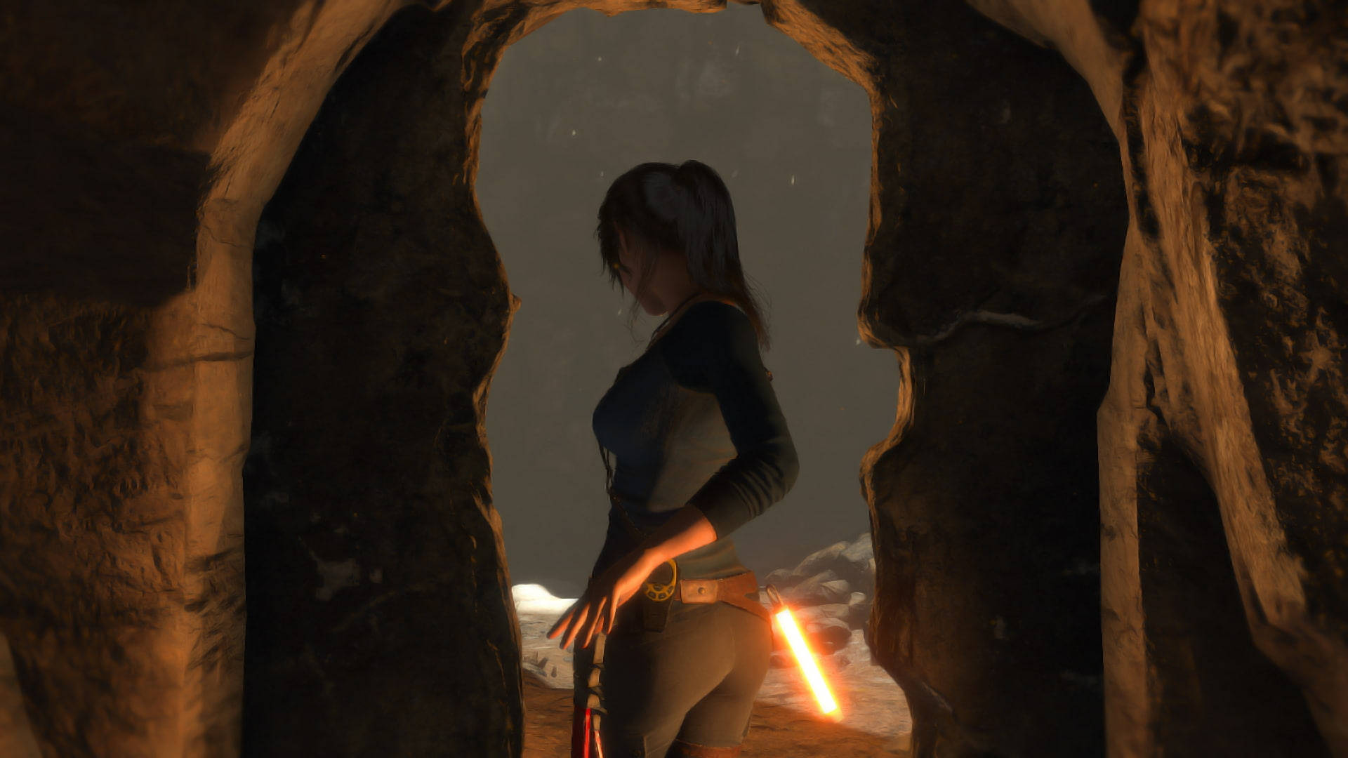 Rise Of The Tomb Raider Into The Cave Background